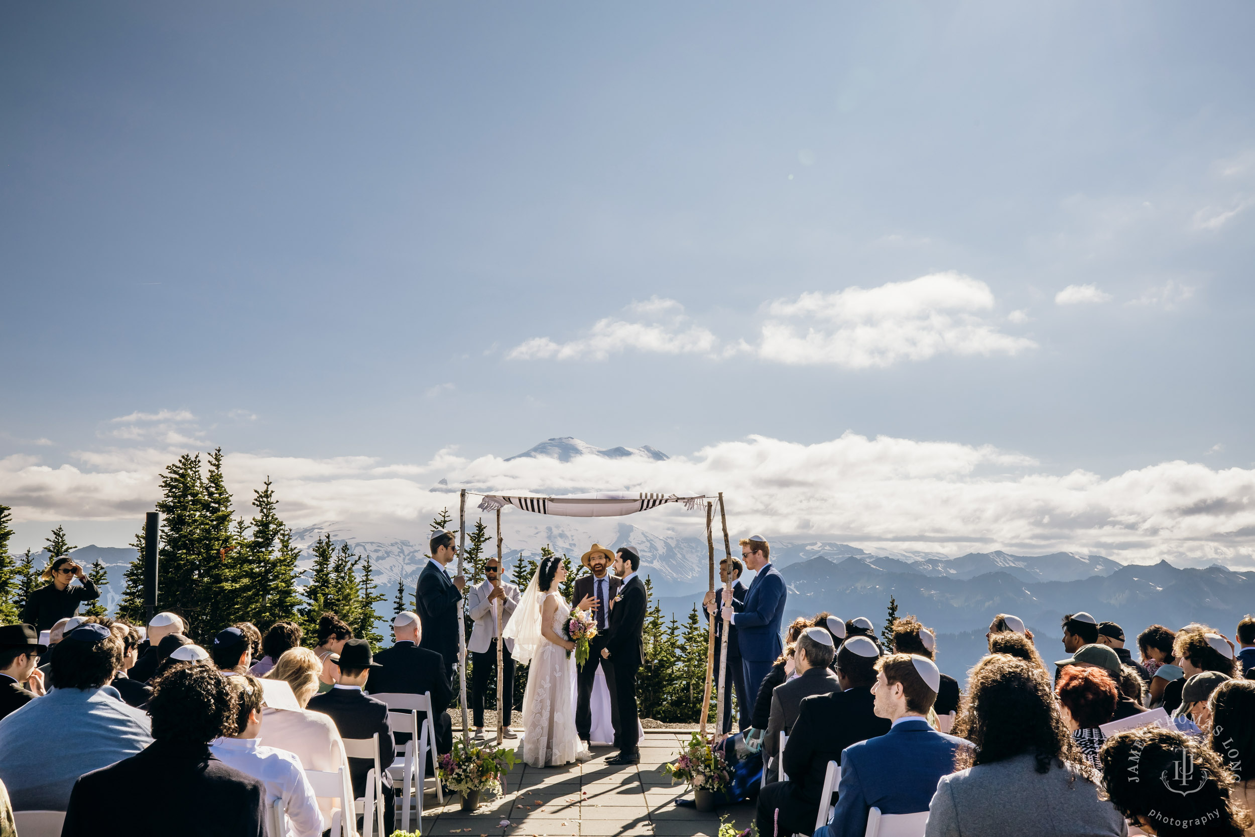 Crystal Mountain Jewish wedding by Seattle wedding photographer James Thomas Long Photography