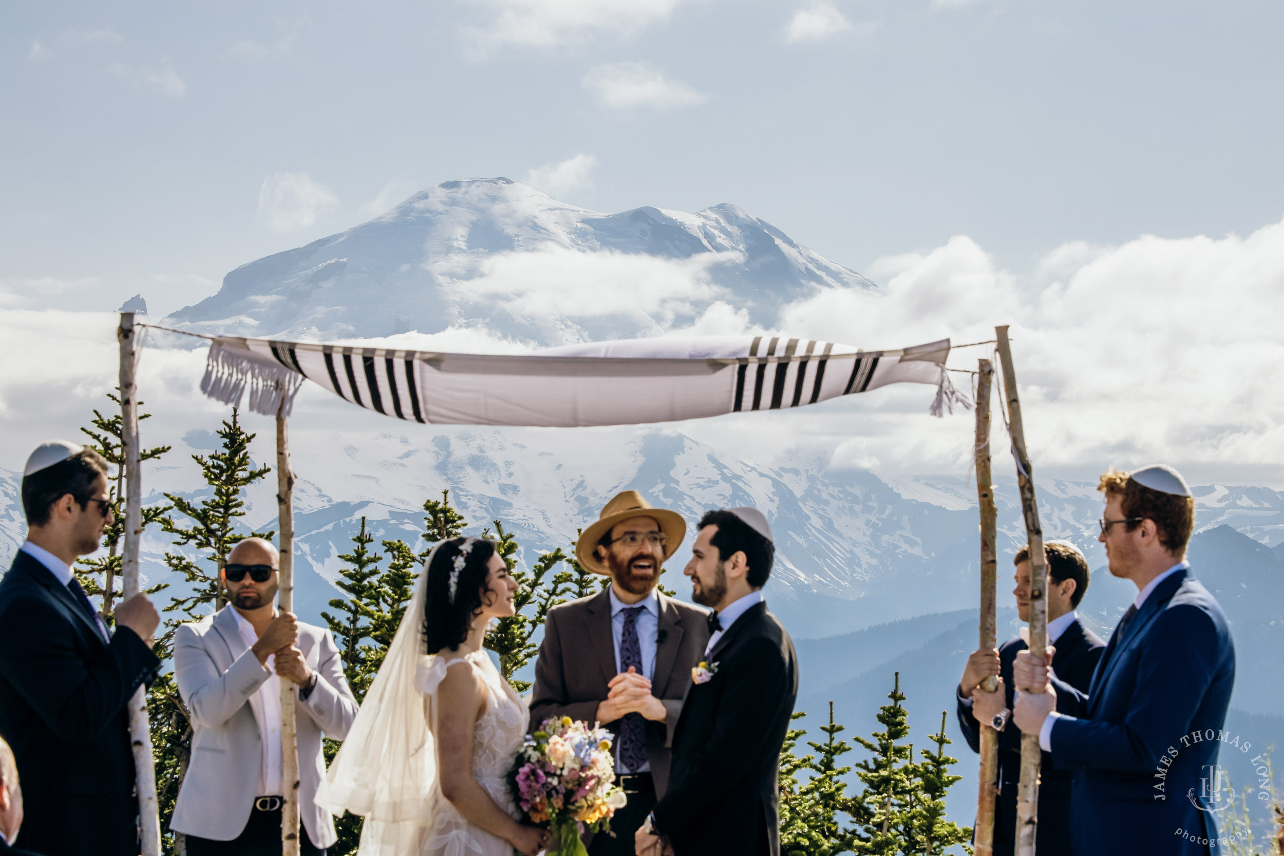 Crystal Mountain Jewish wedding by Seattle wedding photographer James Thomas Long Photography