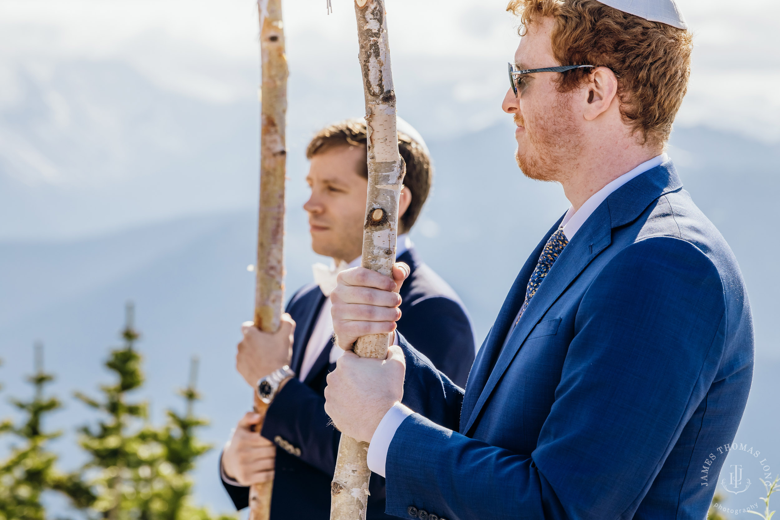 Crystal Mountain Jewish wedding by Seattle wedding photographer James Thomas Long Photography
