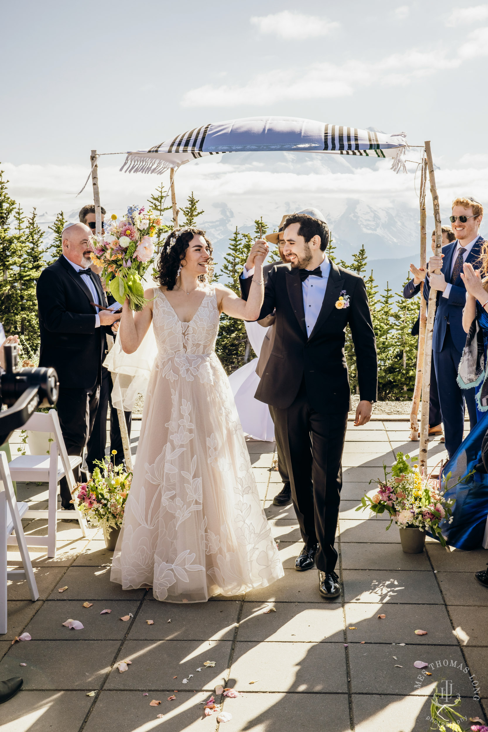 Crystal Mountain Jewish wedding by Seattle wedding photographer James Thomas Long Photography