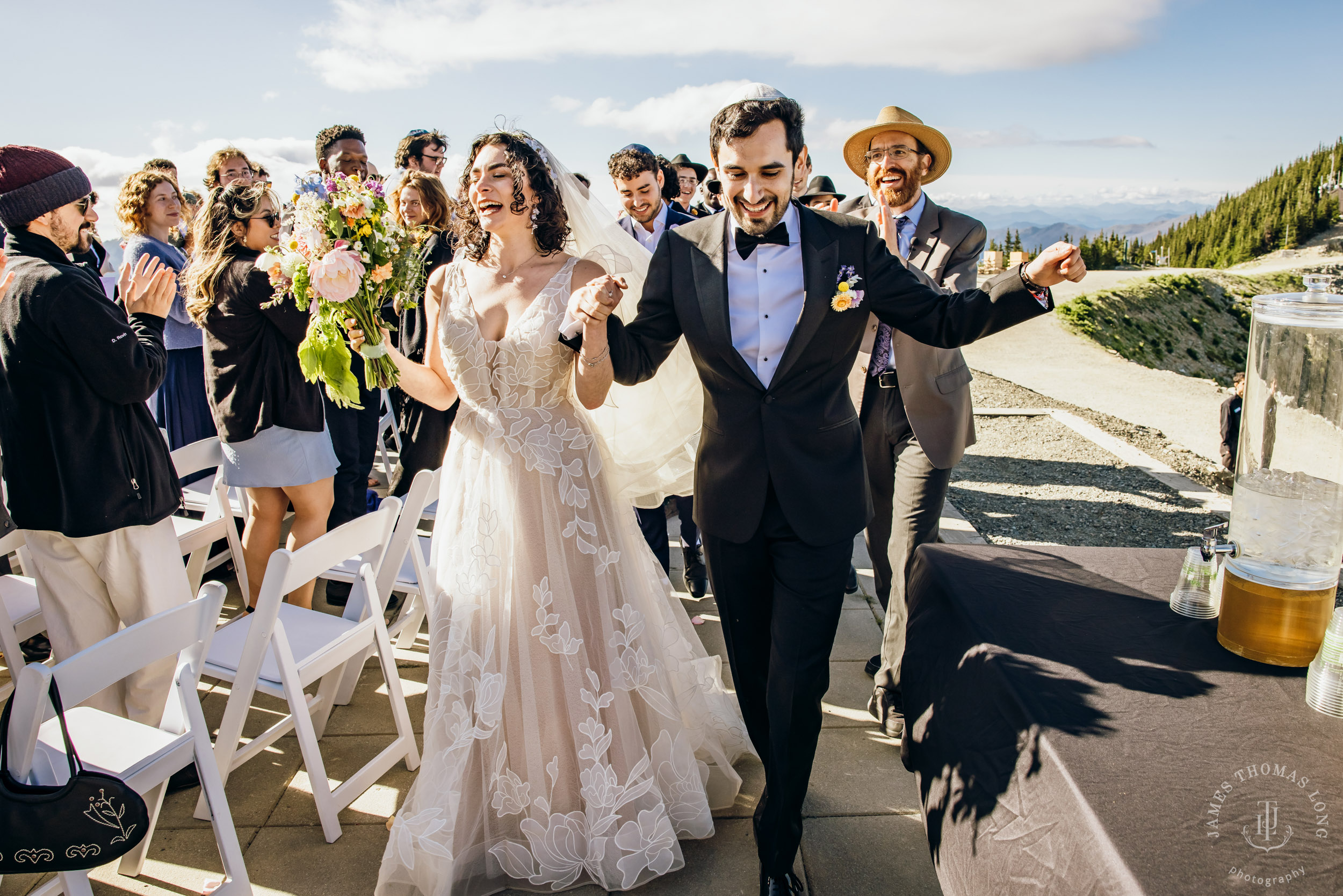 Crystal Mountain Jewish wedding by Seattle wedding photographer James Thomas Long Photography