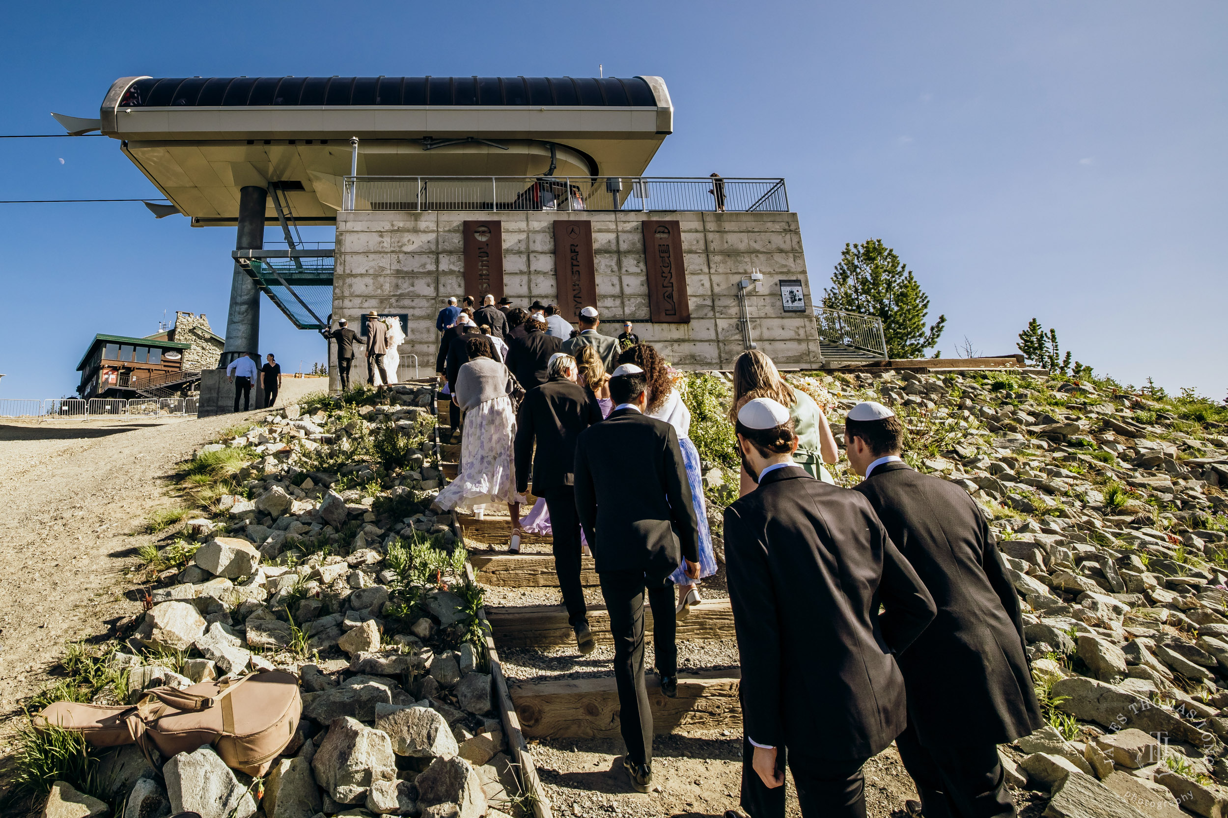 Crystal Mountain Jewish wedding by Seattle wedding photographer James Thomas Long Photography
