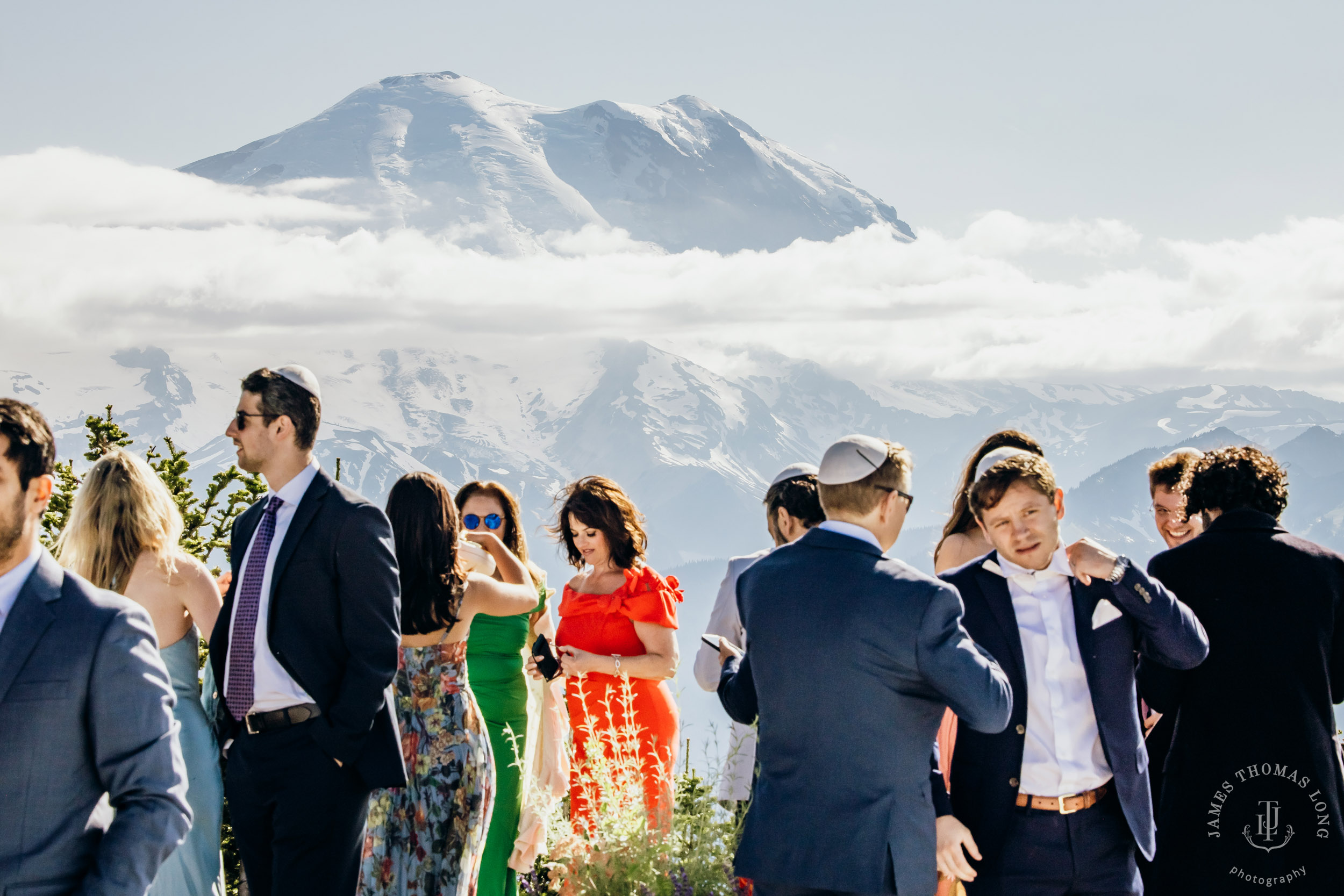 Crystal Mountain Jewish wedding by Seattle wedding photographer James Thomas Long Photography