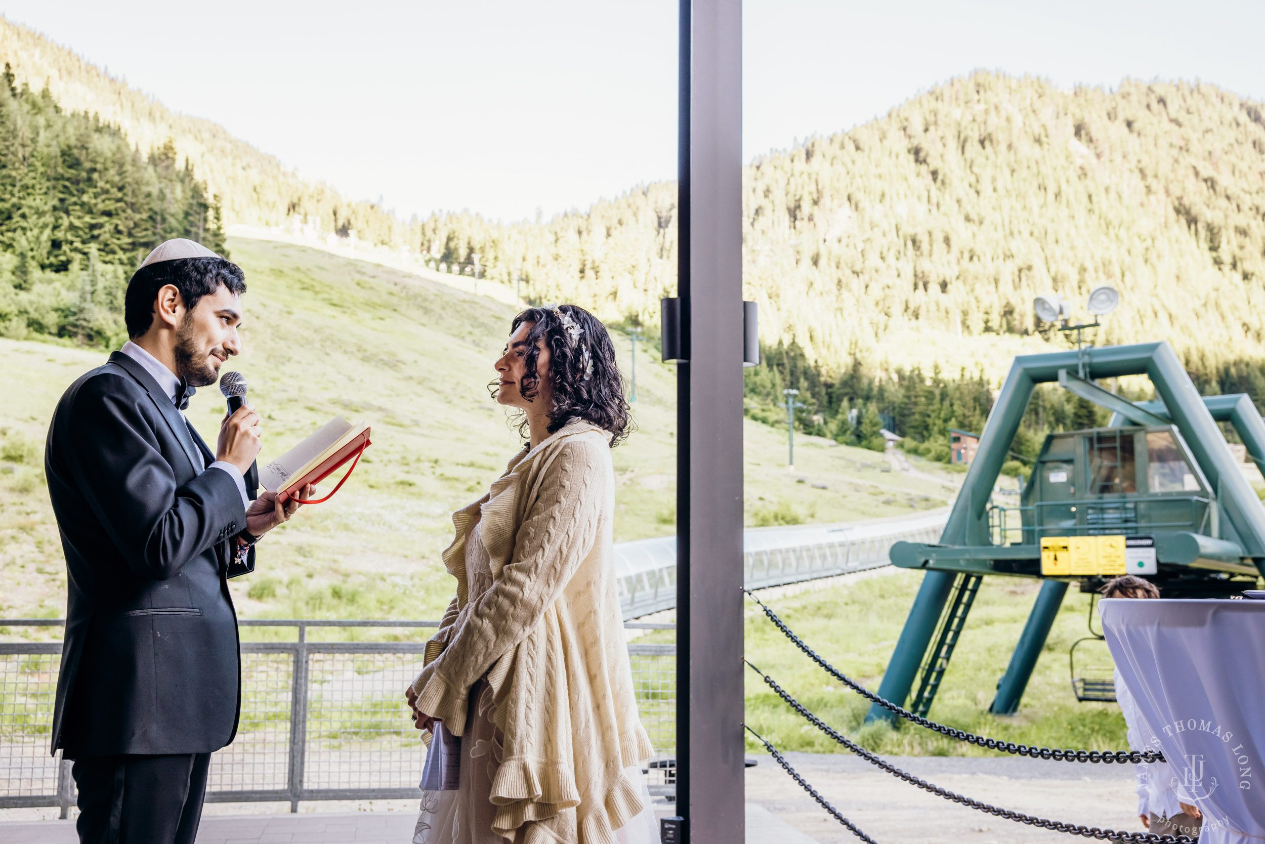 Crystal Mountain Jewish wedding by Seattle wedding photographer James Thomas Long Photography