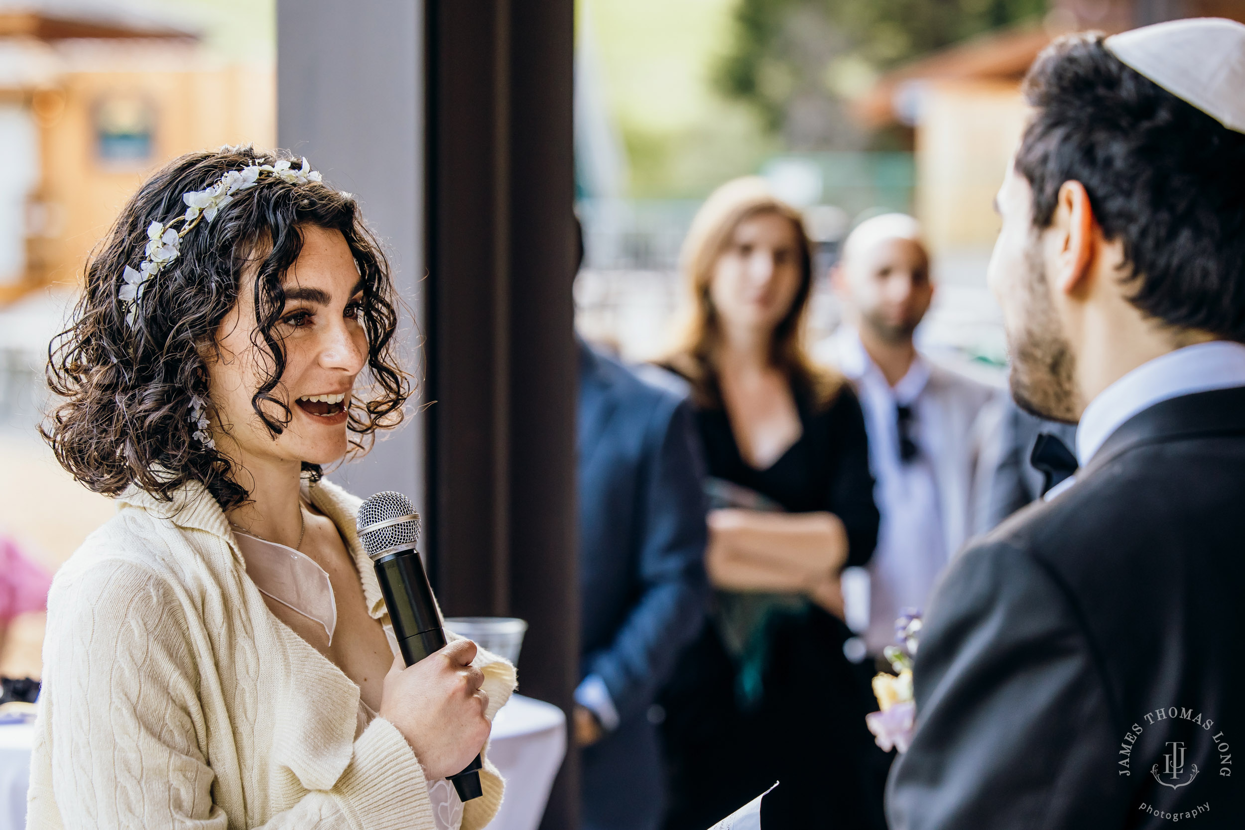 Crystal Mountain Jewish wedding by Seattle wedding photographer James Thomas Long Photography