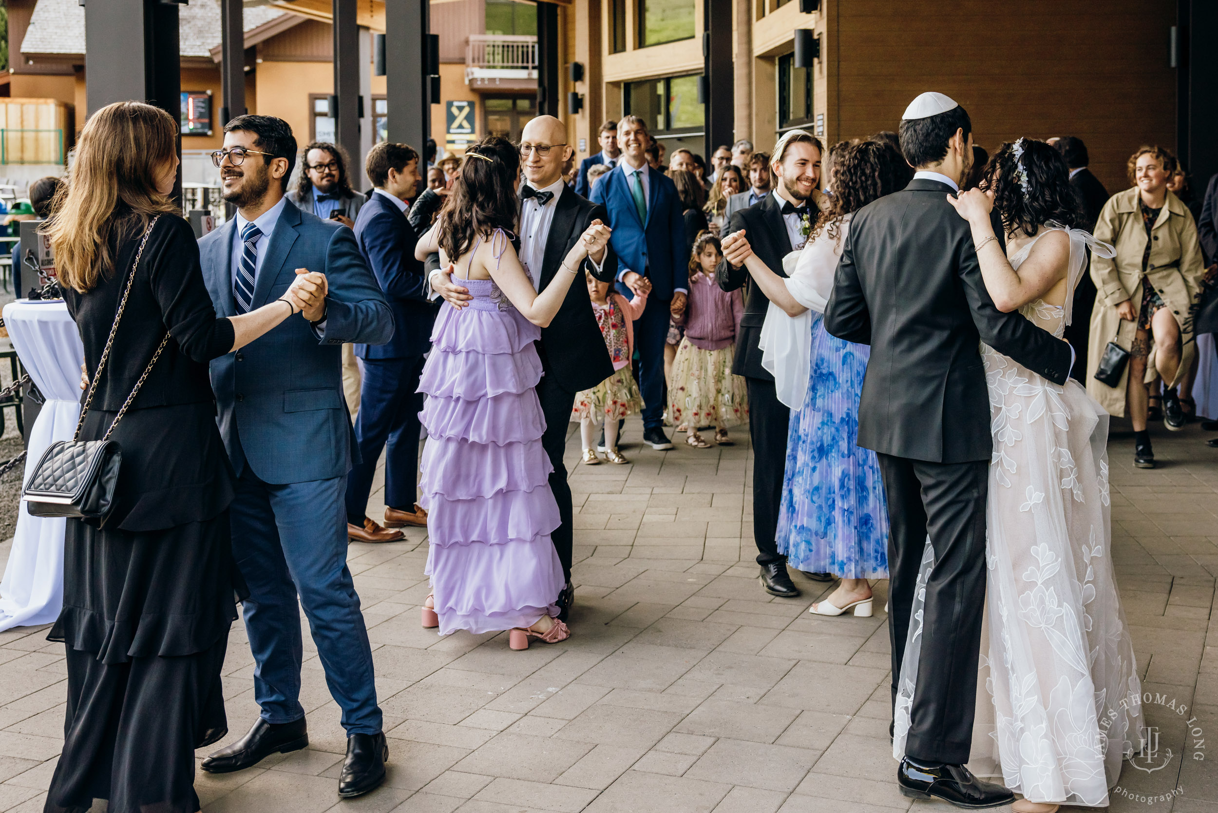 Crystal Mountain Jewish wedding by Seattle wedding photographer James Thomas Long Photography