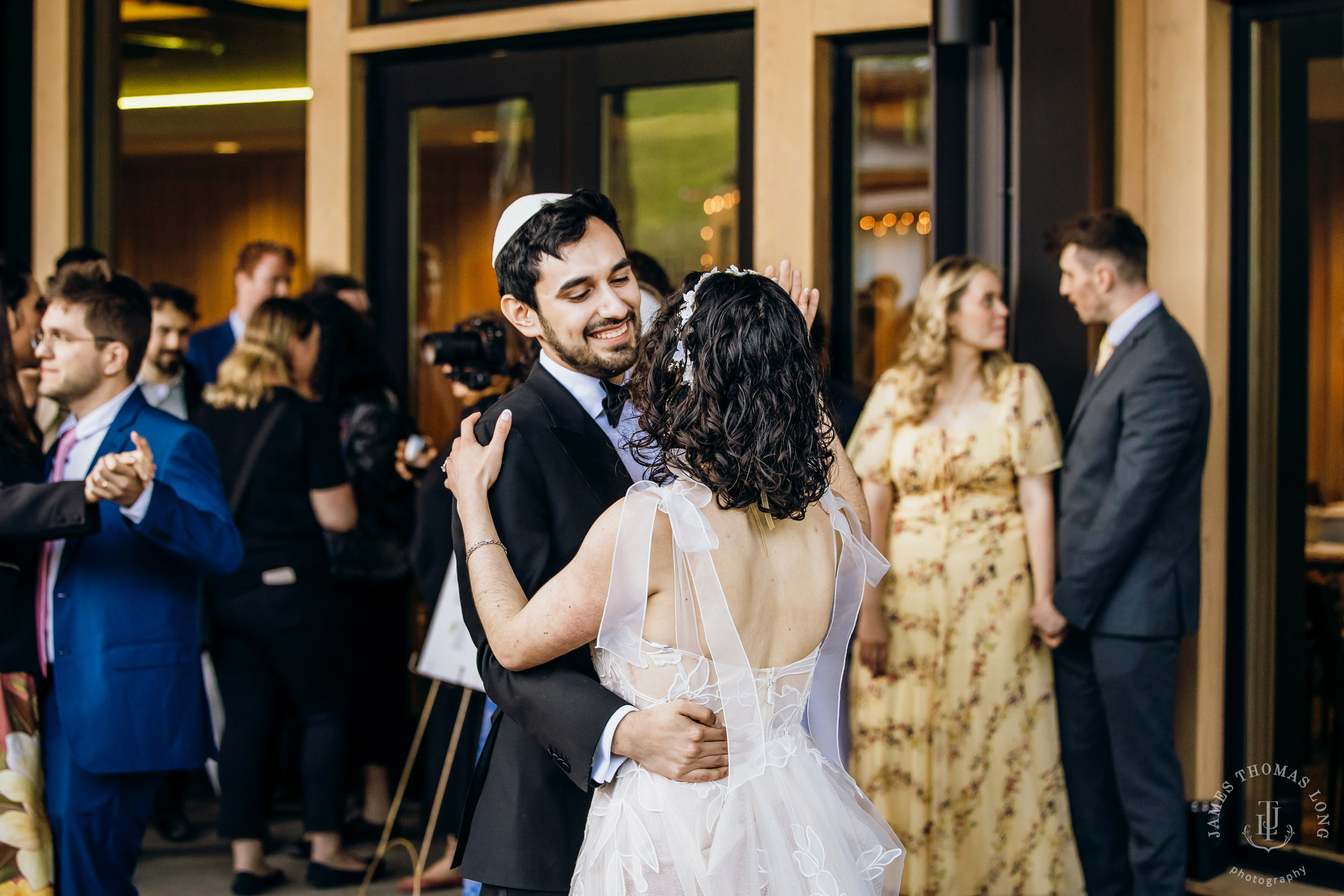 Crystal Mountain Jewish wedding by Seattle wedding photographer James Thomas Long Photography