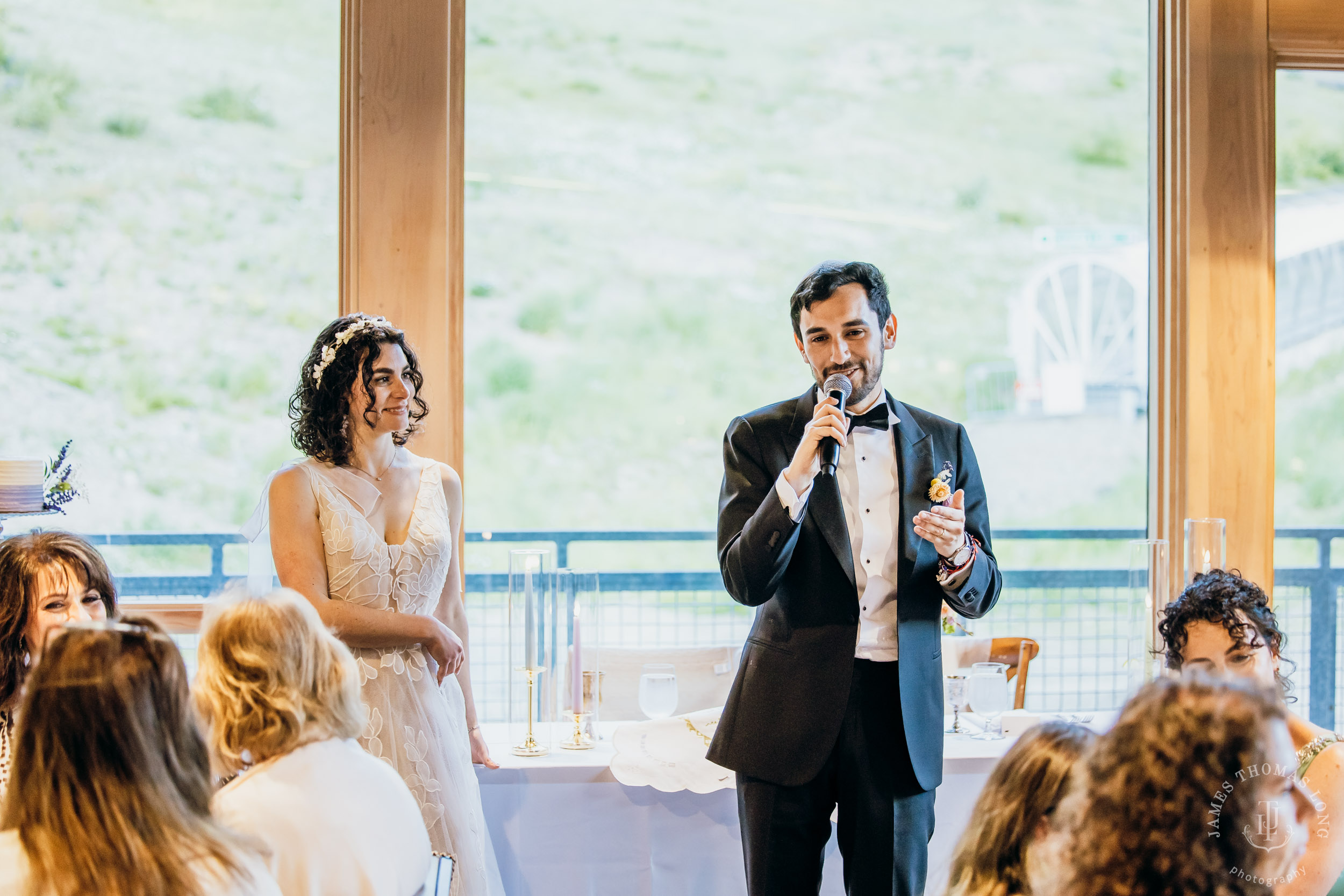 Crystal Mountain Jewish wedding by Seattle wedding photographer James Thomas Long Photography