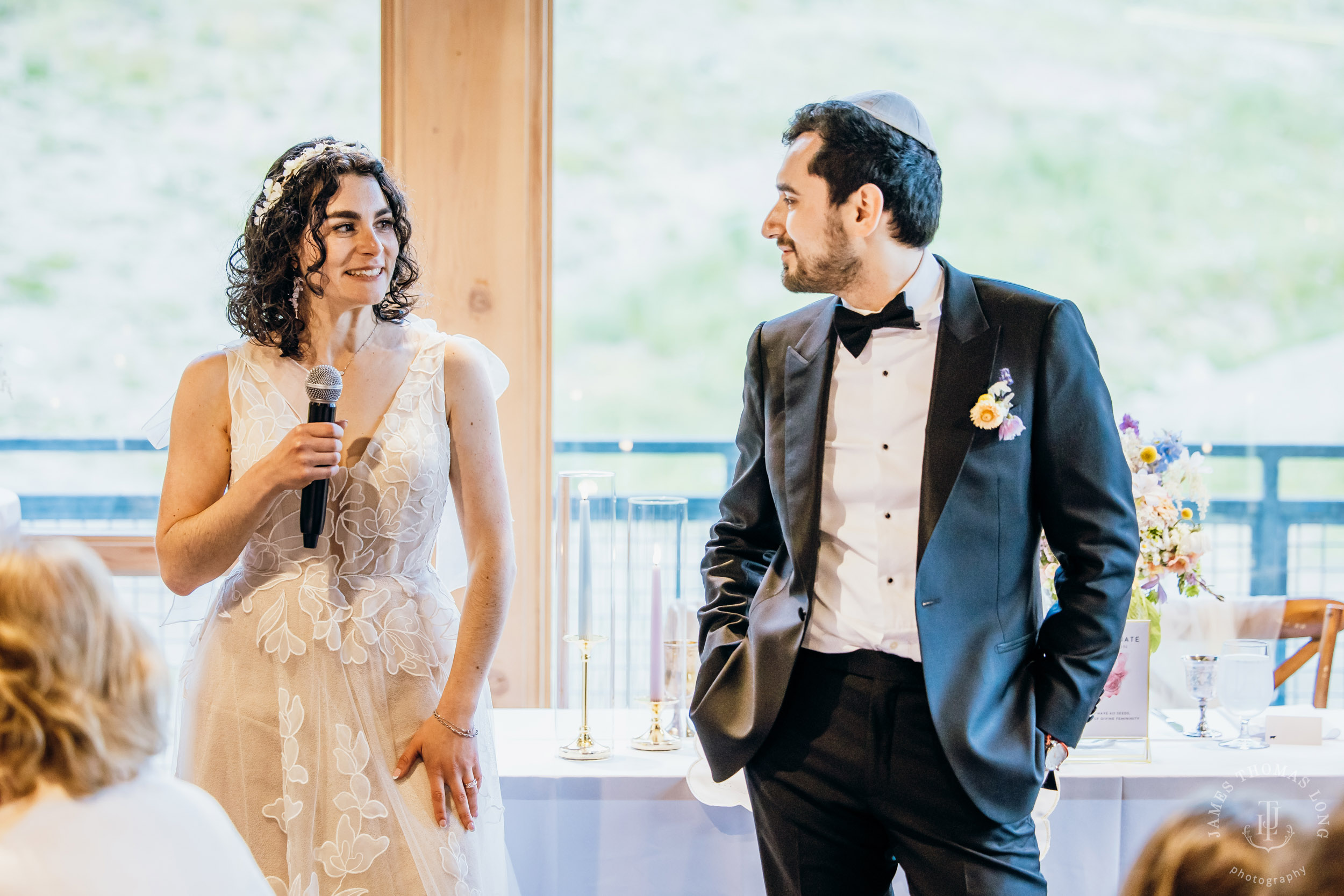 Crystal Mountain Jewish wedding by Seattle wedding photographer James Thomas Long Photography