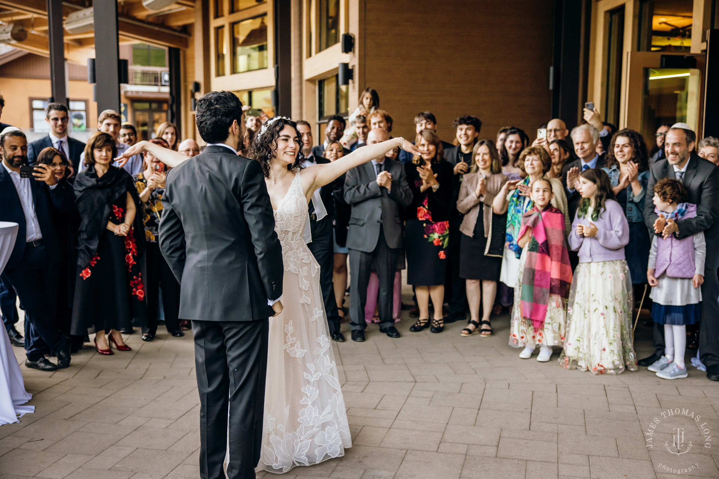 Crystal Mountain Jewish wedding by Seattle wedding photographer James Thomas Long Photography