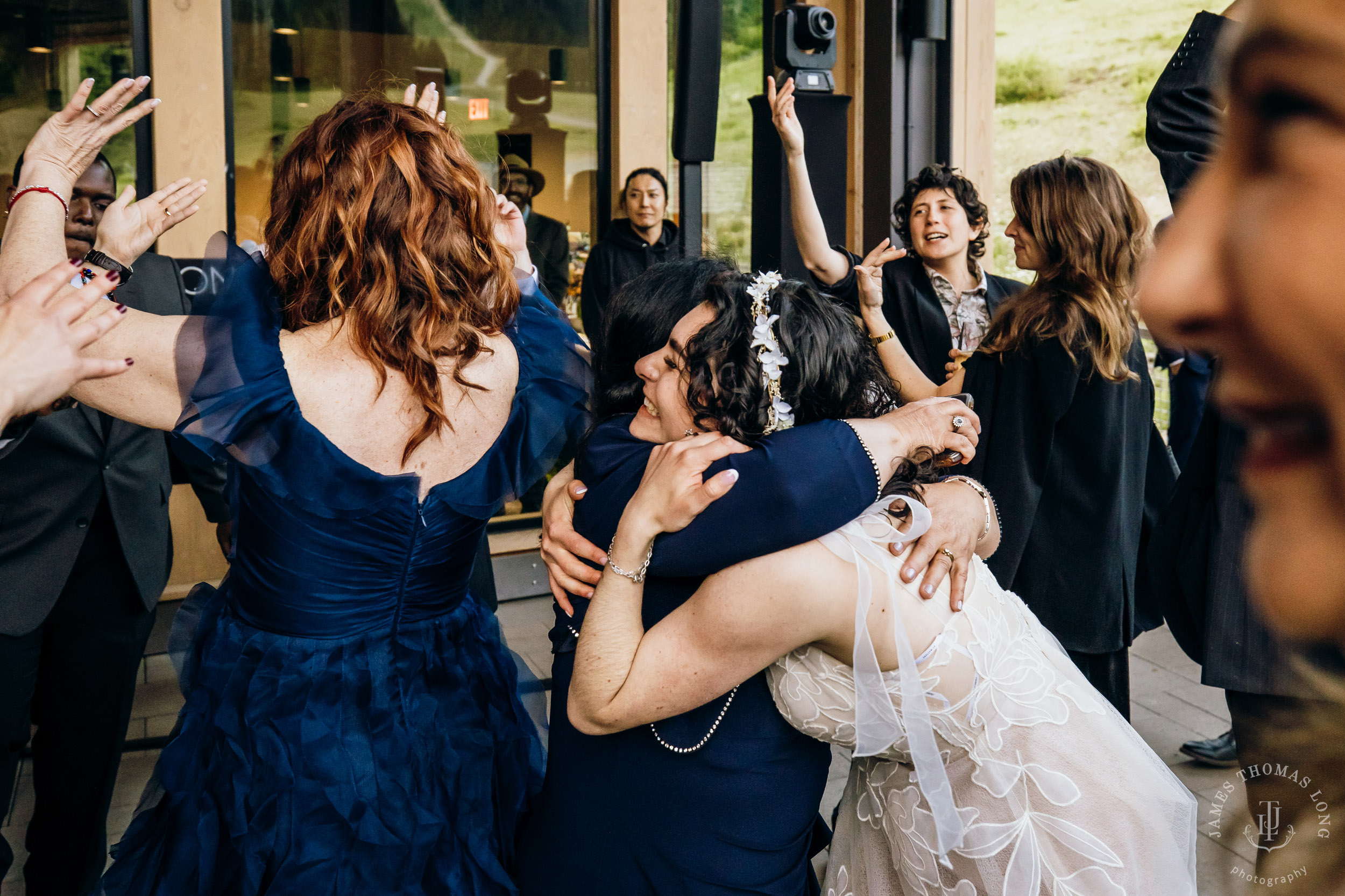 Crystal Mountain Jewish wedding by Seattle wedding photographer James Thomas Long Photography