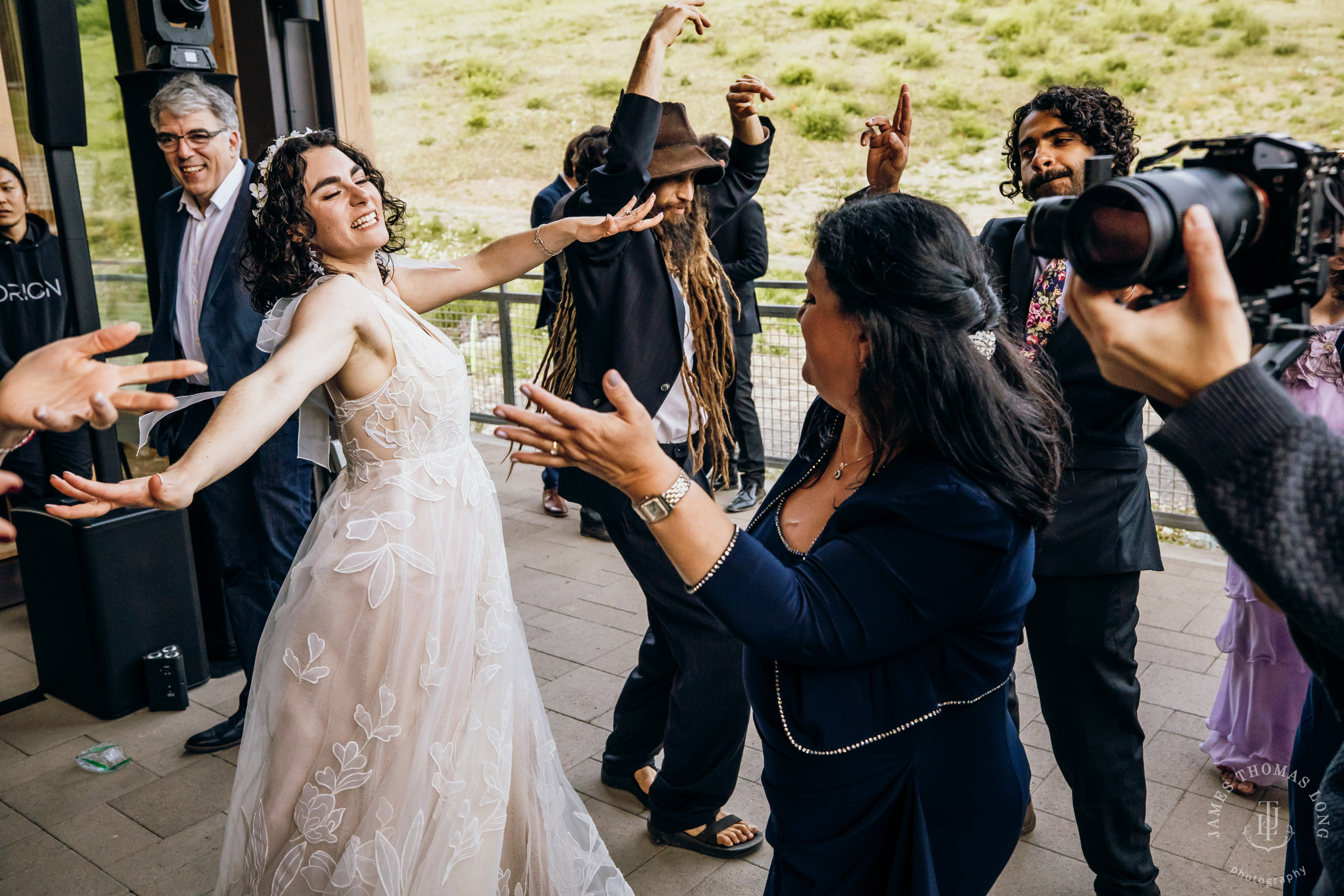 Crystal Mountain Jewish wedding by Seattle wedding photographer James Thomas Long Photography