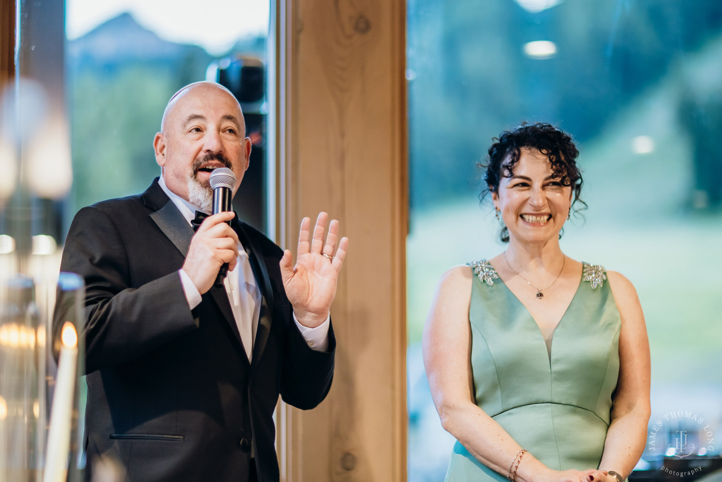 Crystal Mountain Jewish wedding by Seattle wedding photographer James Thomas Long Photography