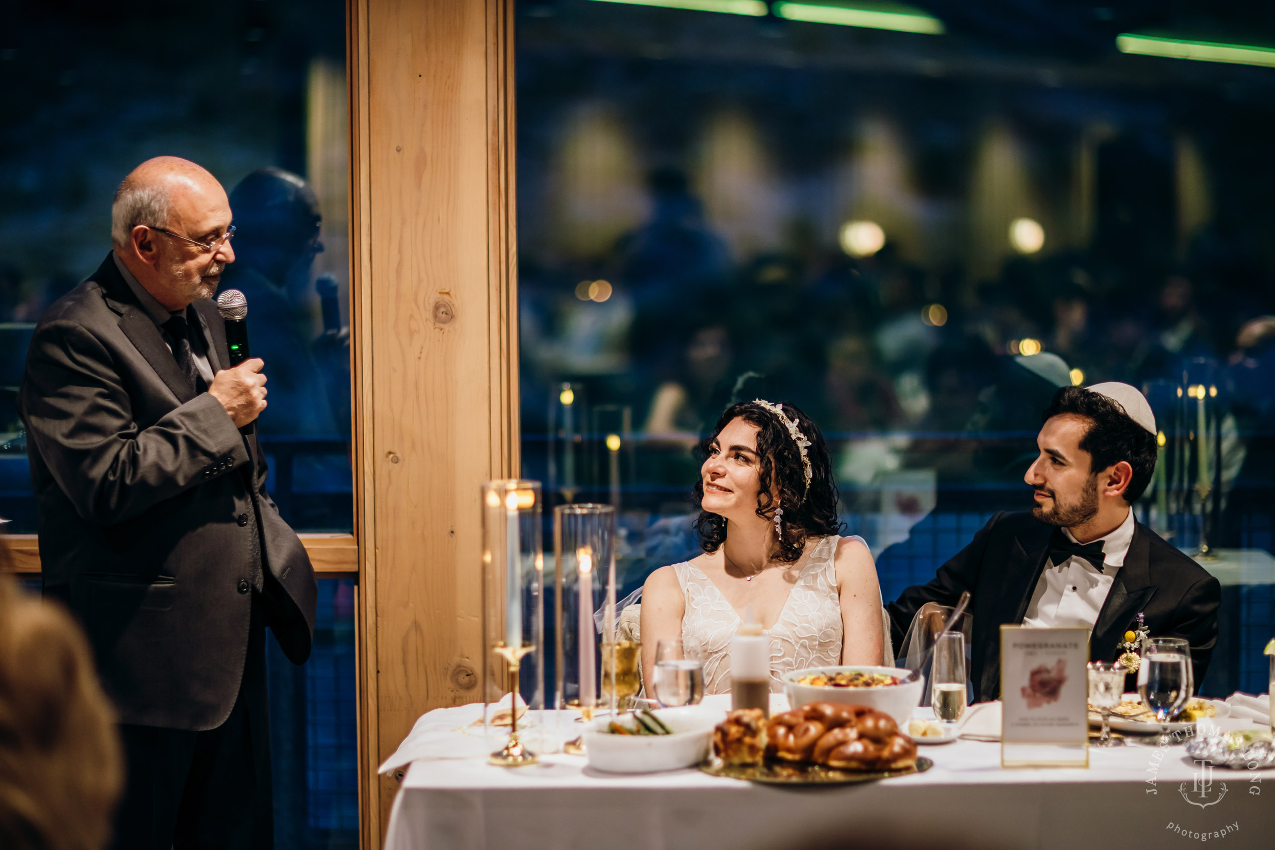 Crystal Mountain Jewish wedding by Seattle wedding photographer James Thomas Long Photography