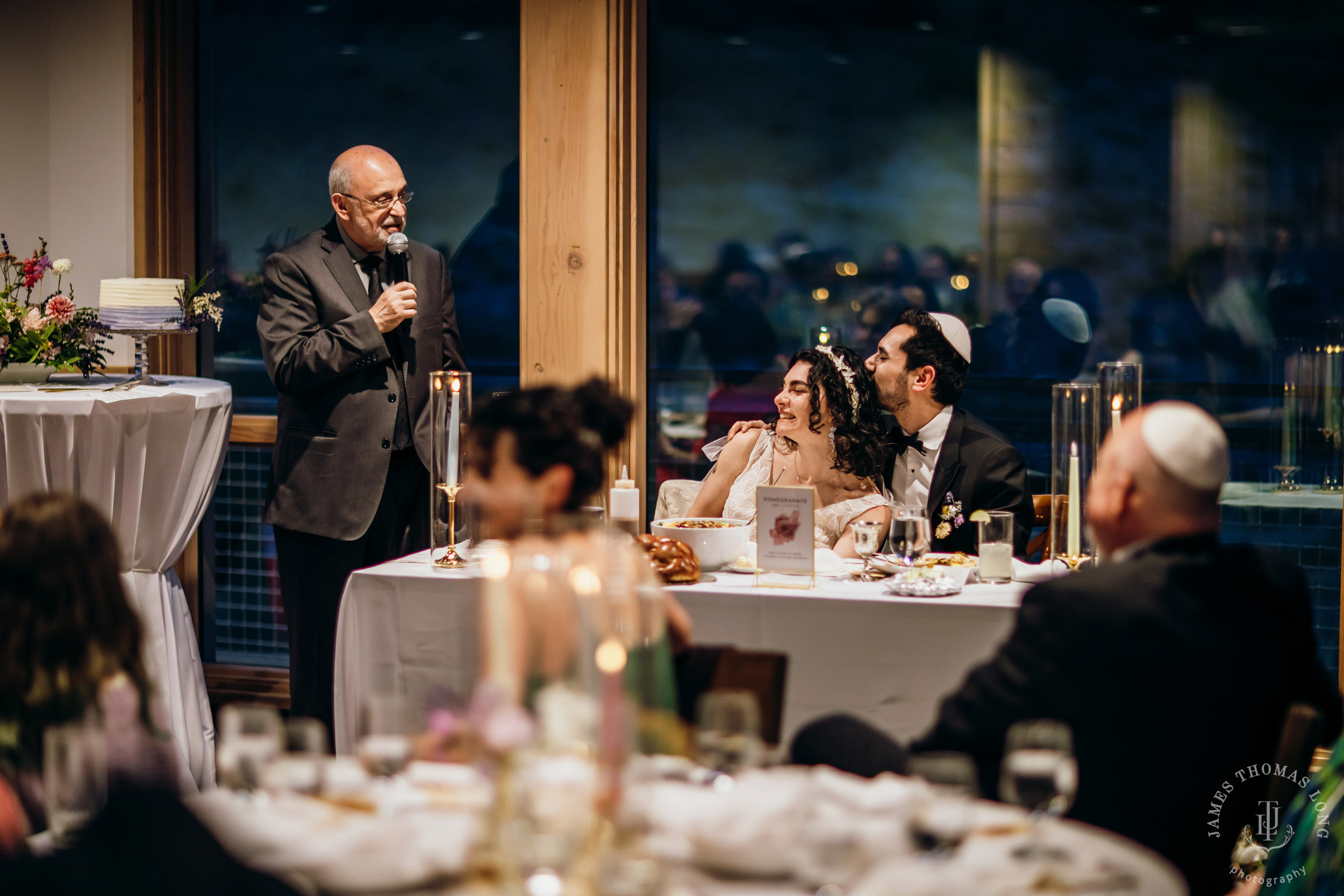Crystal Mountain Jewish wedding by Seattle wedding photographer James Thomas Long Photography