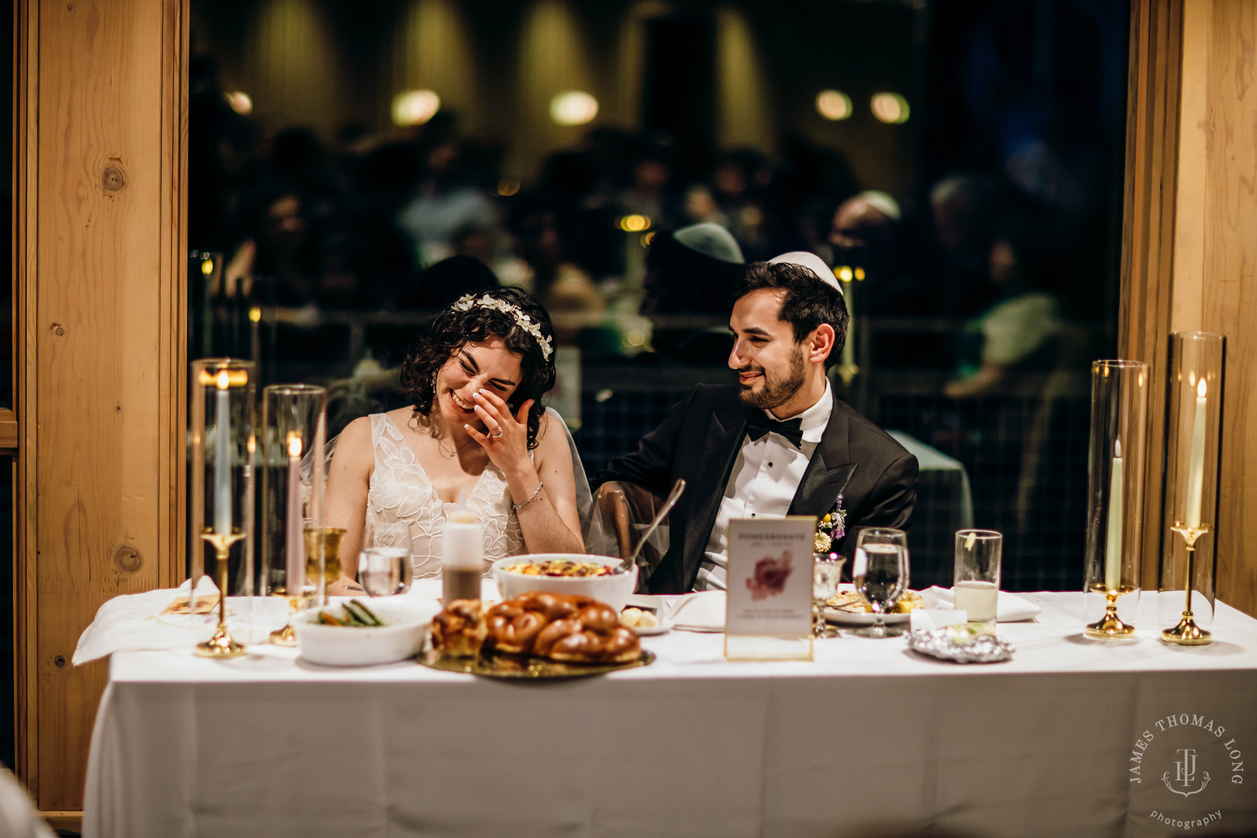 Crystal Mountain Jewish wedding by Seattle wedding photographer James Thomas Long Photography