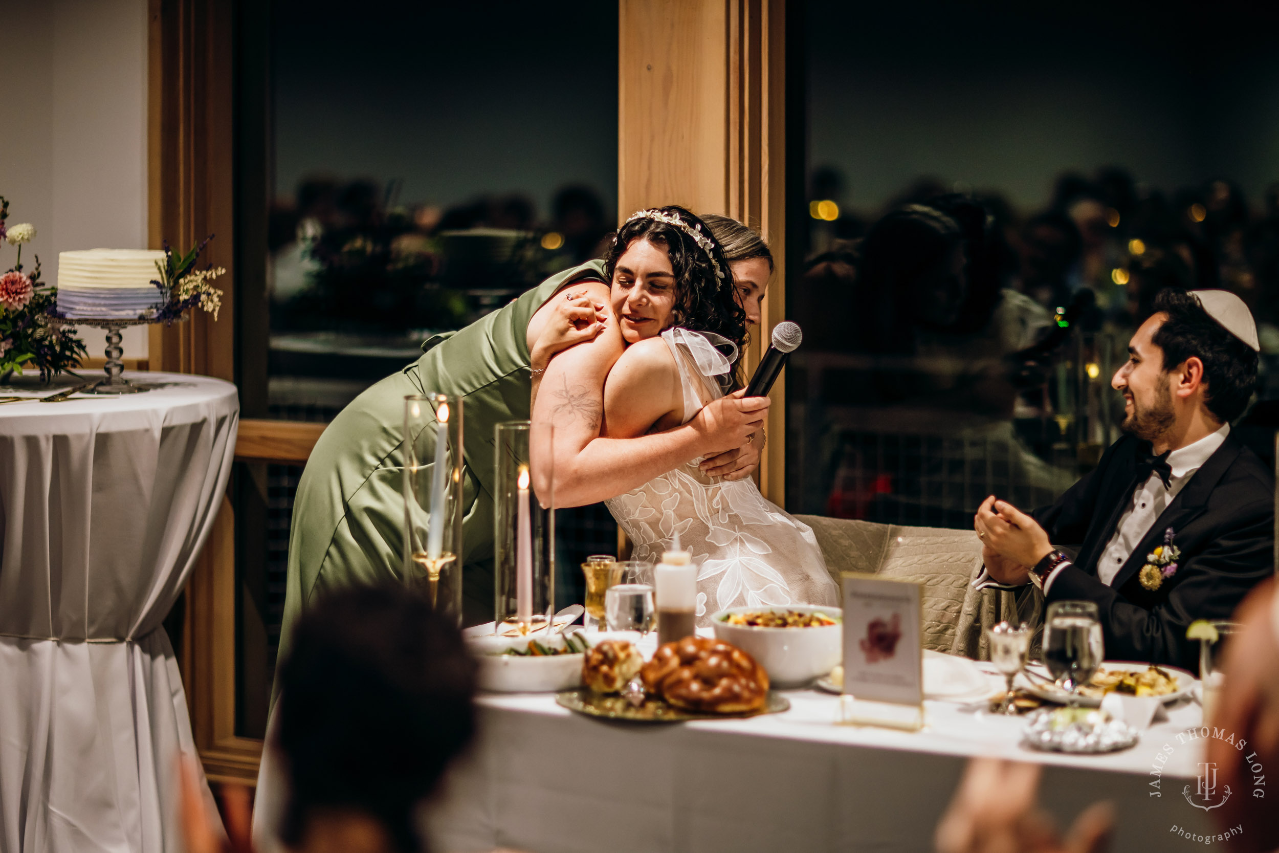 Crystal Mountain Jewish wedding by Seattle wedding photographer James Thomas Long Photography