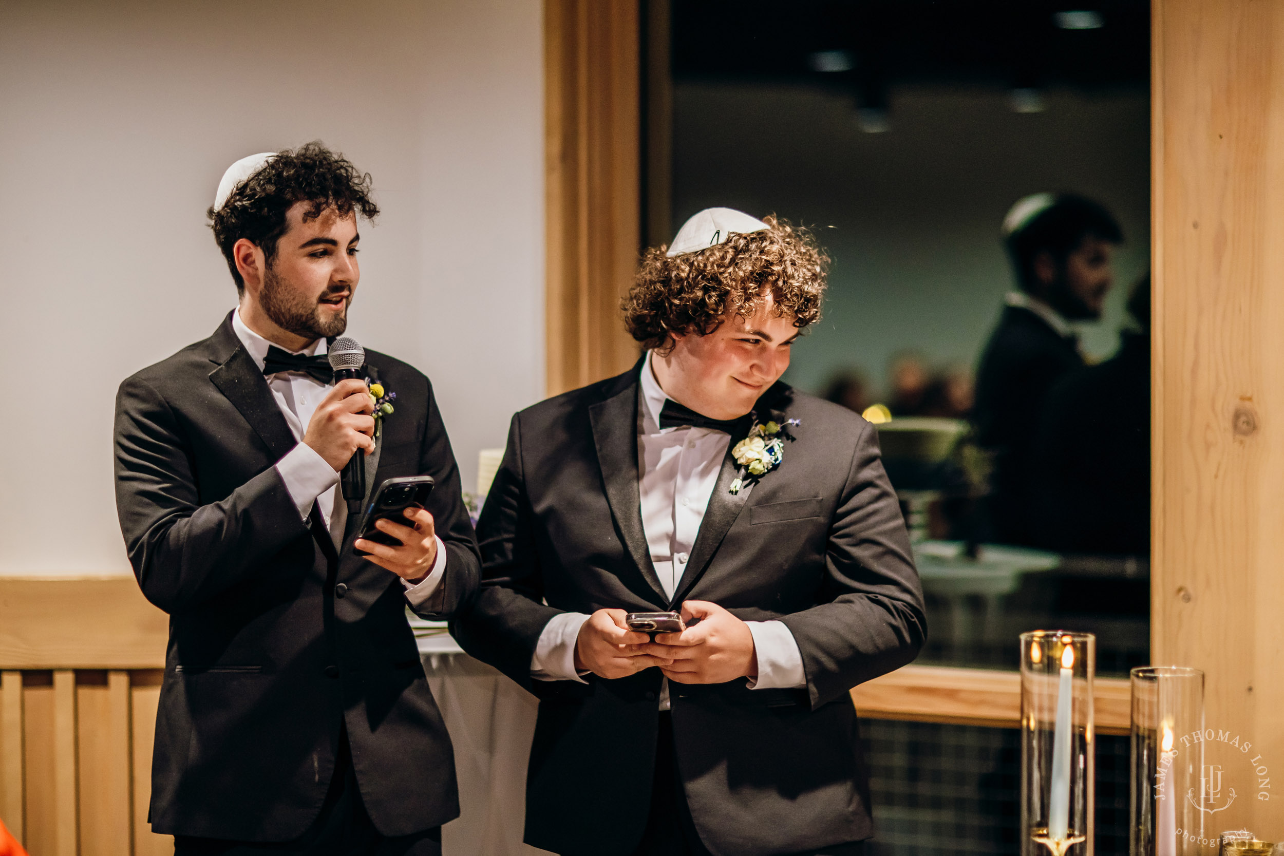 Crystal Mountain Jewish wedding by Seattle wedding photographer James Thomas Long Photography