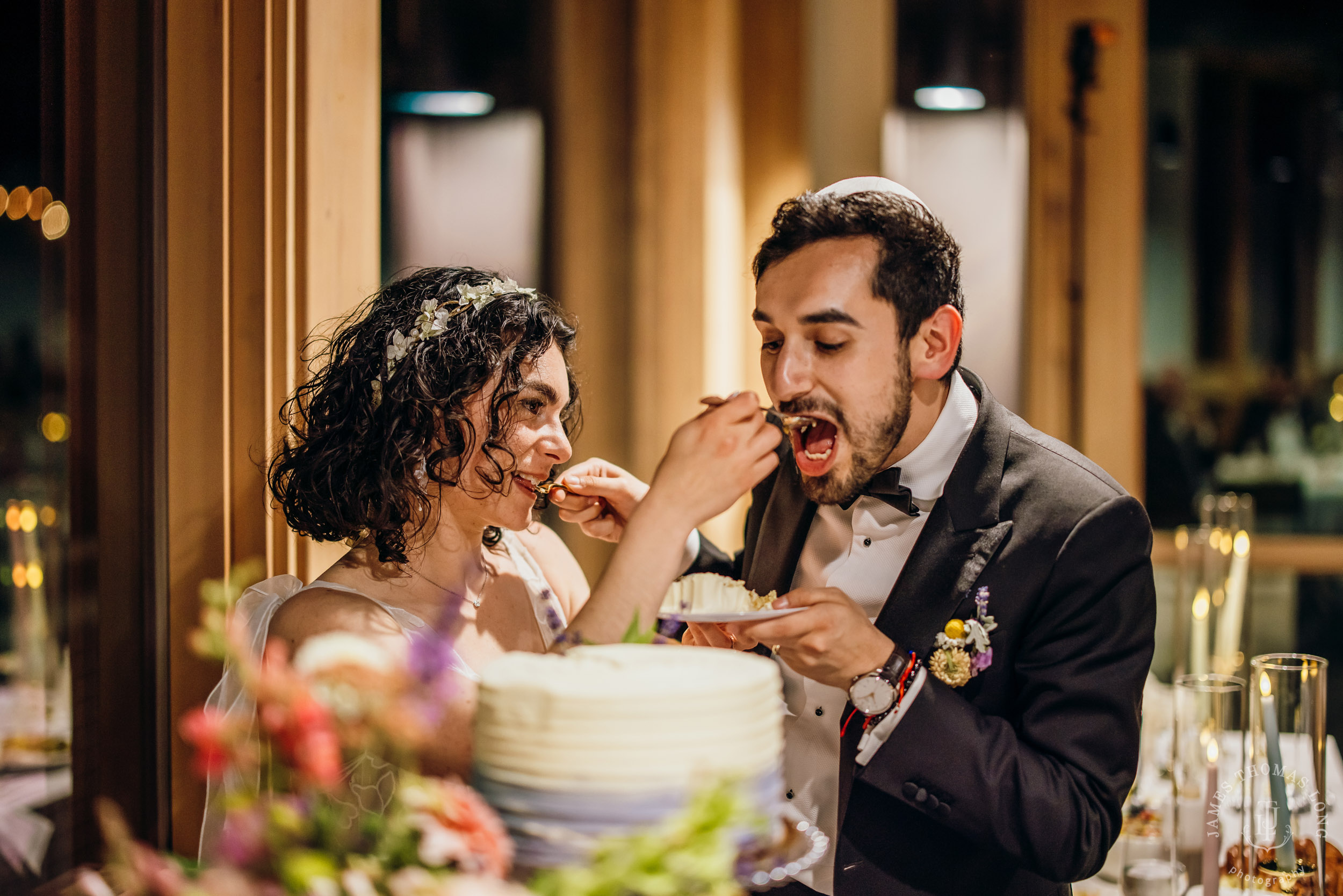 Crystal Mountain Jewish wedding by Seattle wedding photographer James Thomas Long Photography
