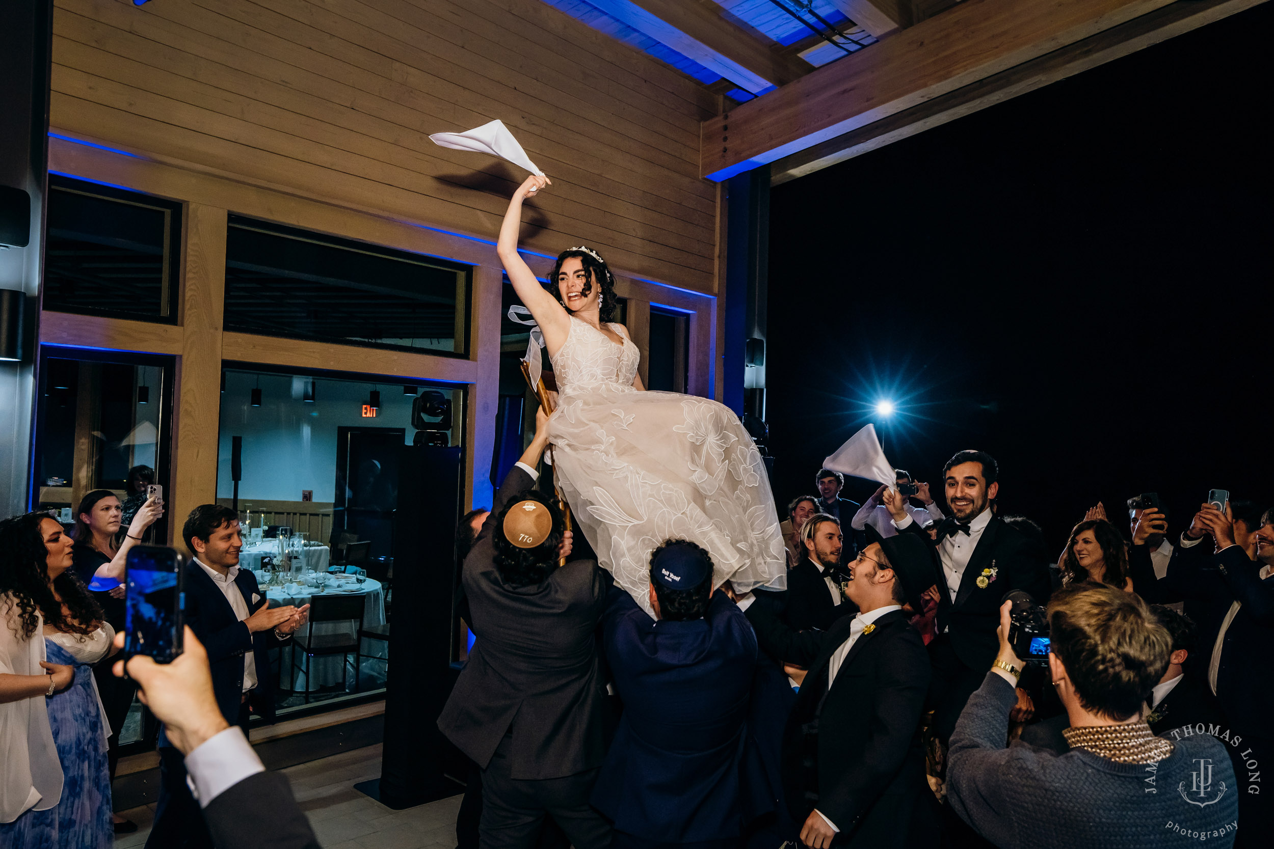 Crystal Mountain Jewish wedding by Seattle wedding photographer James Thomas Long Photography