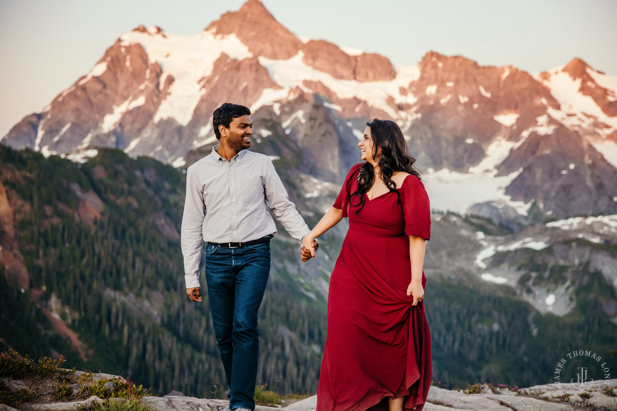 Mount Baker North Cascades engagement session by Seattle wedding photographer James Thomas Long Photography