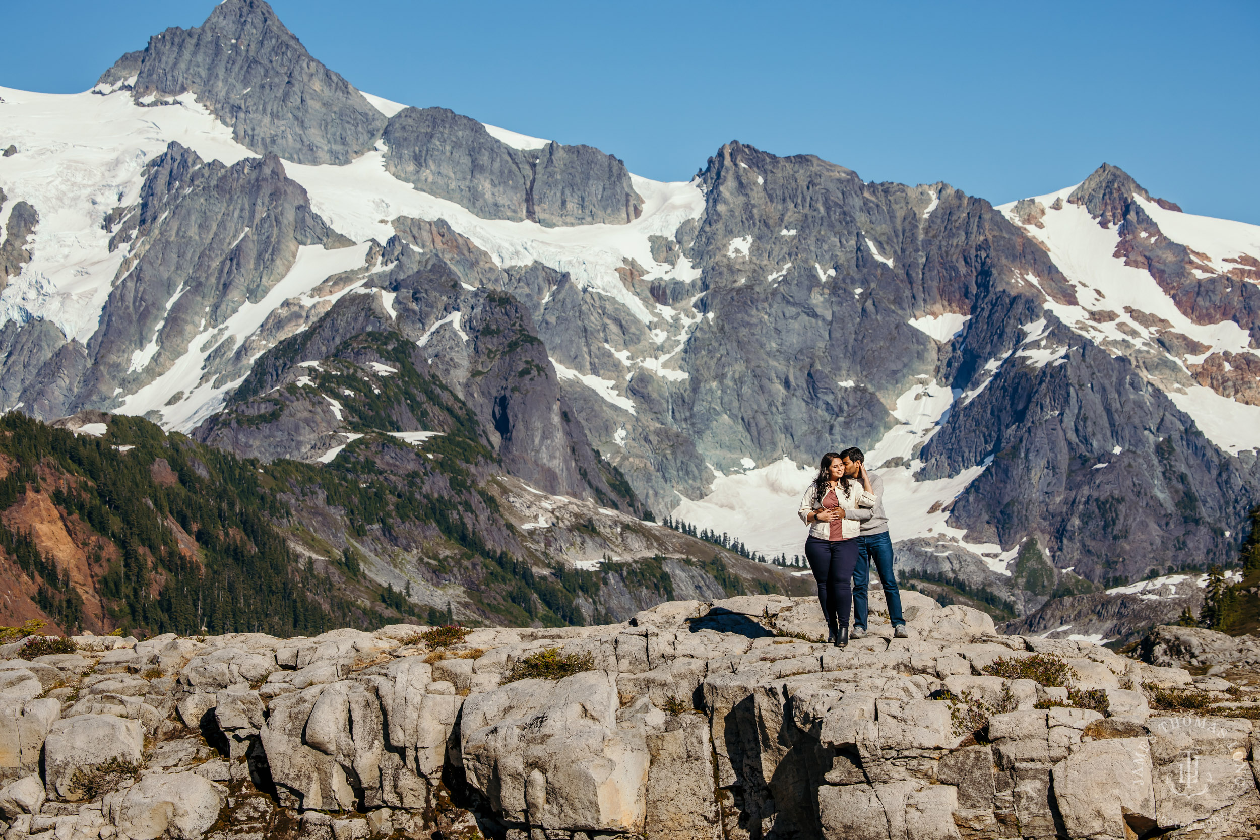 Mount Baker North Cascades engagement session by Seattle wedding photographer James Thomas Long Photography