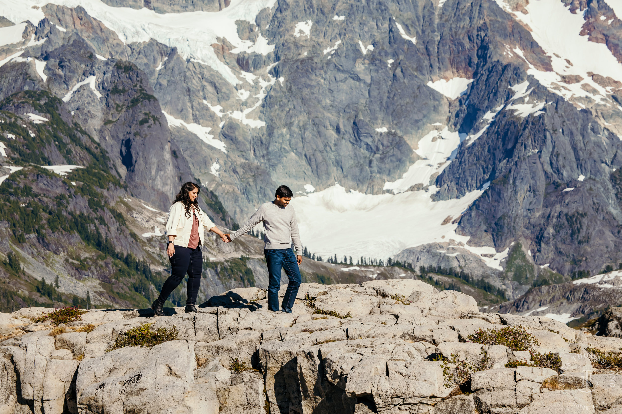Mount Baker North Cascades engagement session by Seattle wedding photographer James Thomas Long Photography