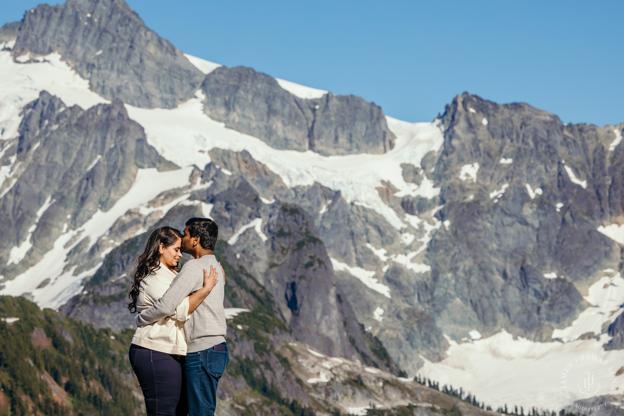 Mount Baker North Cascades engagement session by Seattle wedding photographer James Thomas Long Photography