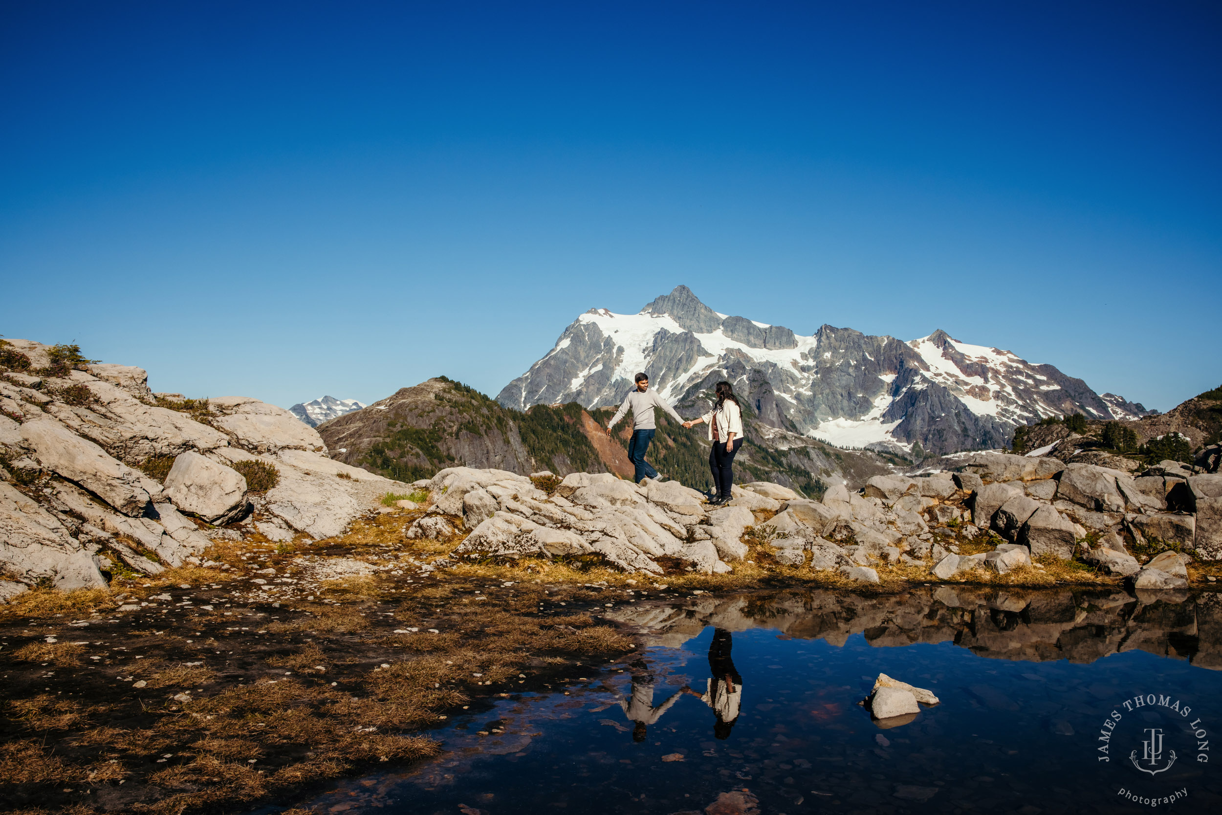 Mount Baker North Cascades engagement session by Seattle wedding photographer James Thomas Long Photography