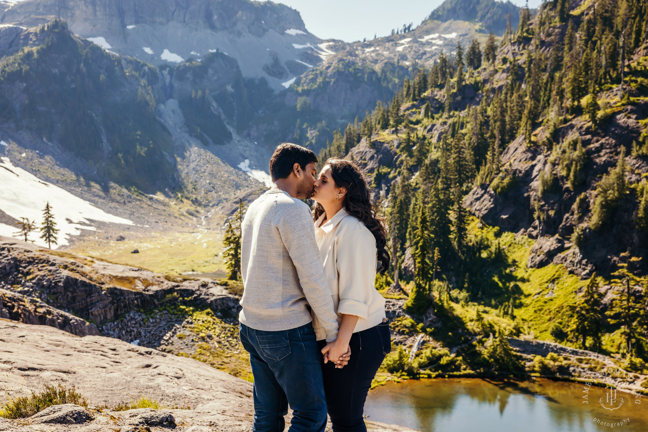 Mount Baker North Cascades engagement session by Seattle wedding photographer James Thomas Long Photography