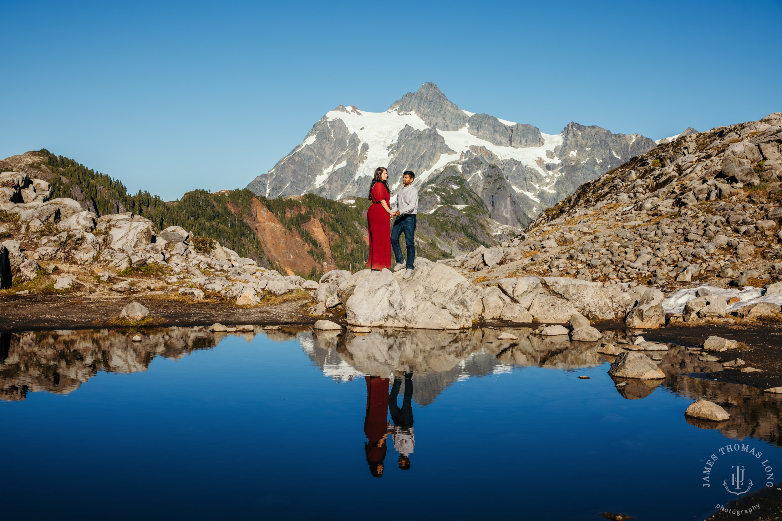 Mount Baker North Cascades engagement session by Seattle wedding photographer James Thomas Long Photography