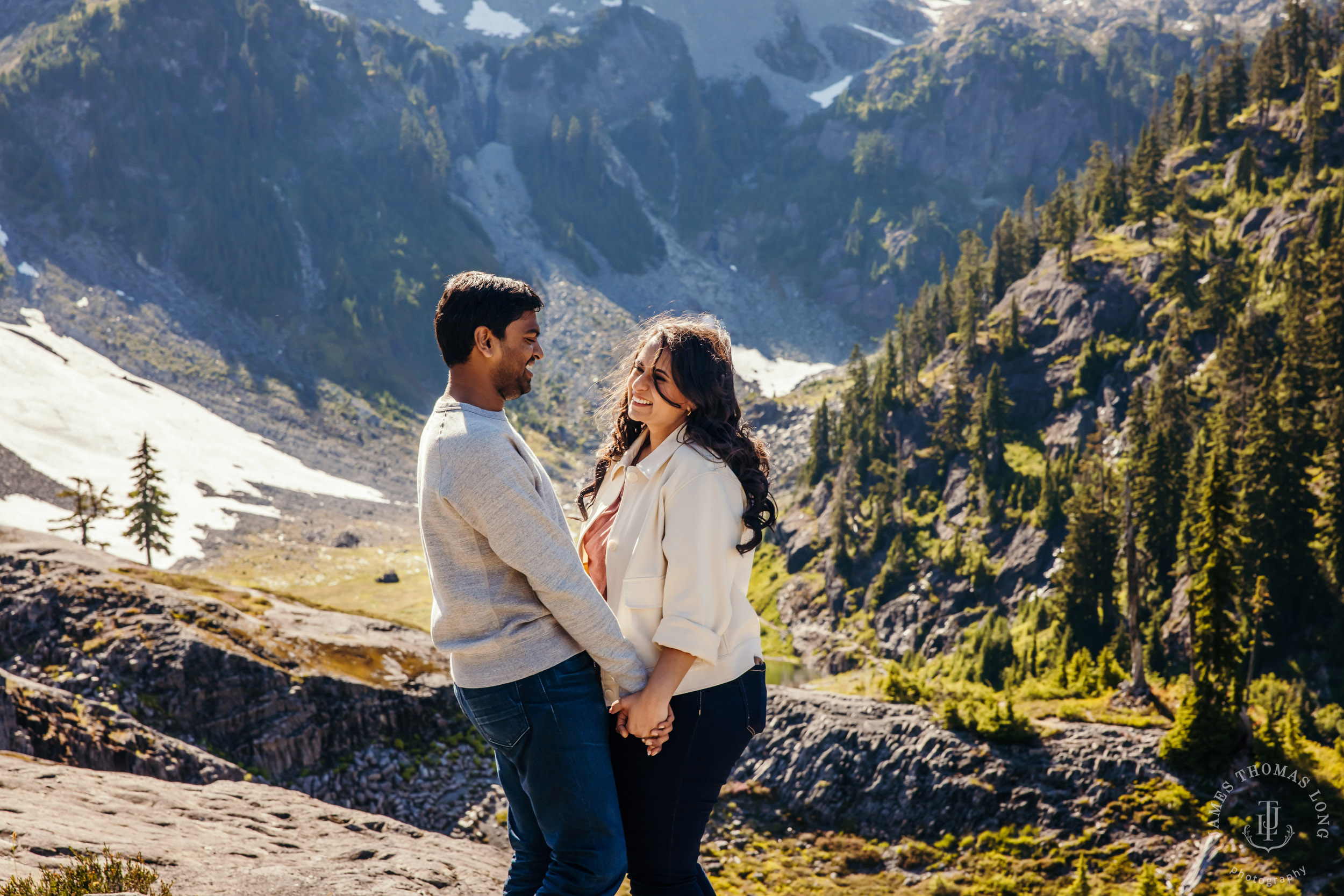 Mount Baker North Cascades engagement session by Seattle wedding photographer James Thomas Long Photography