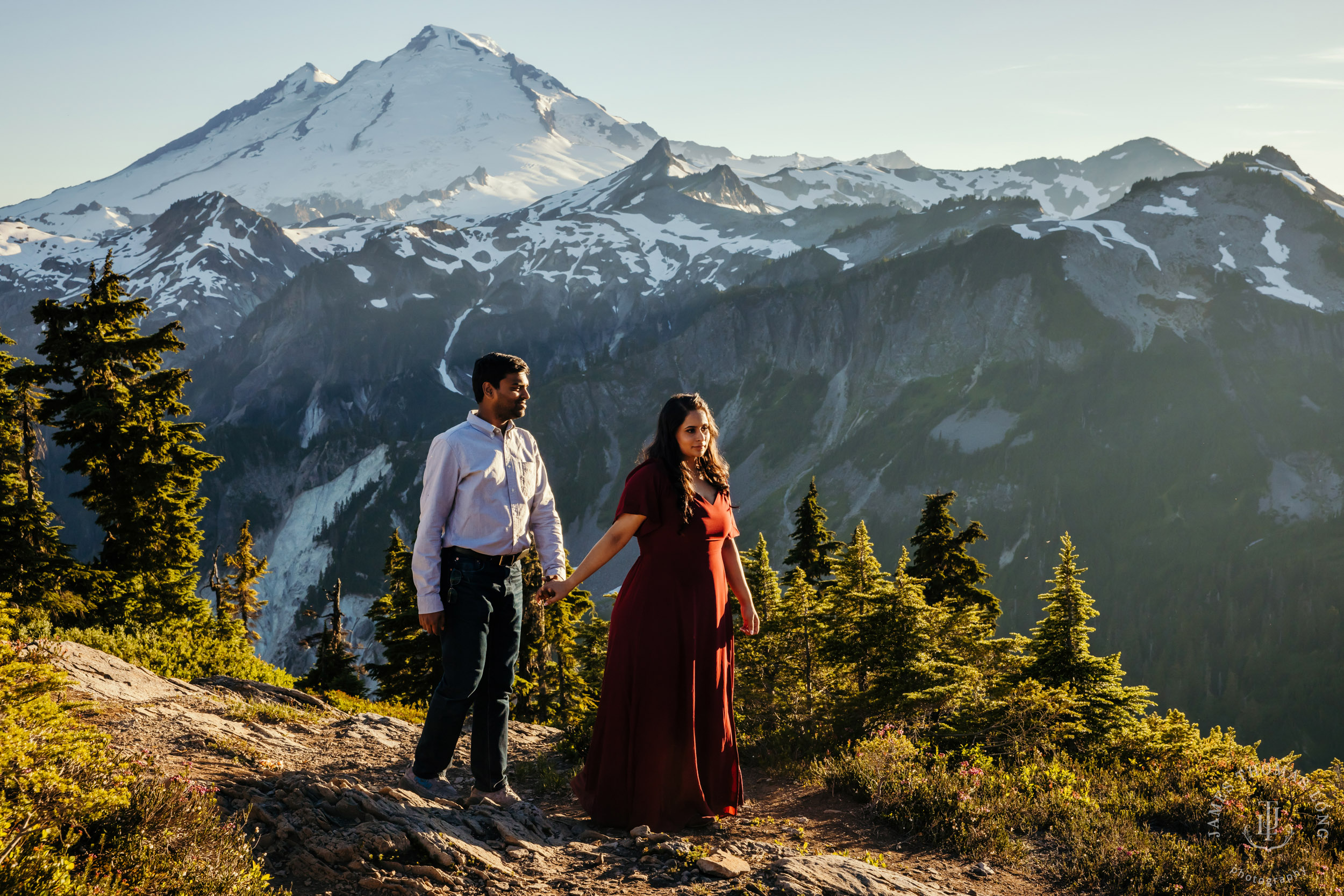 Mount Baker North Cascades engagement session by Seattle wedding photographer James Thomas Long Photography