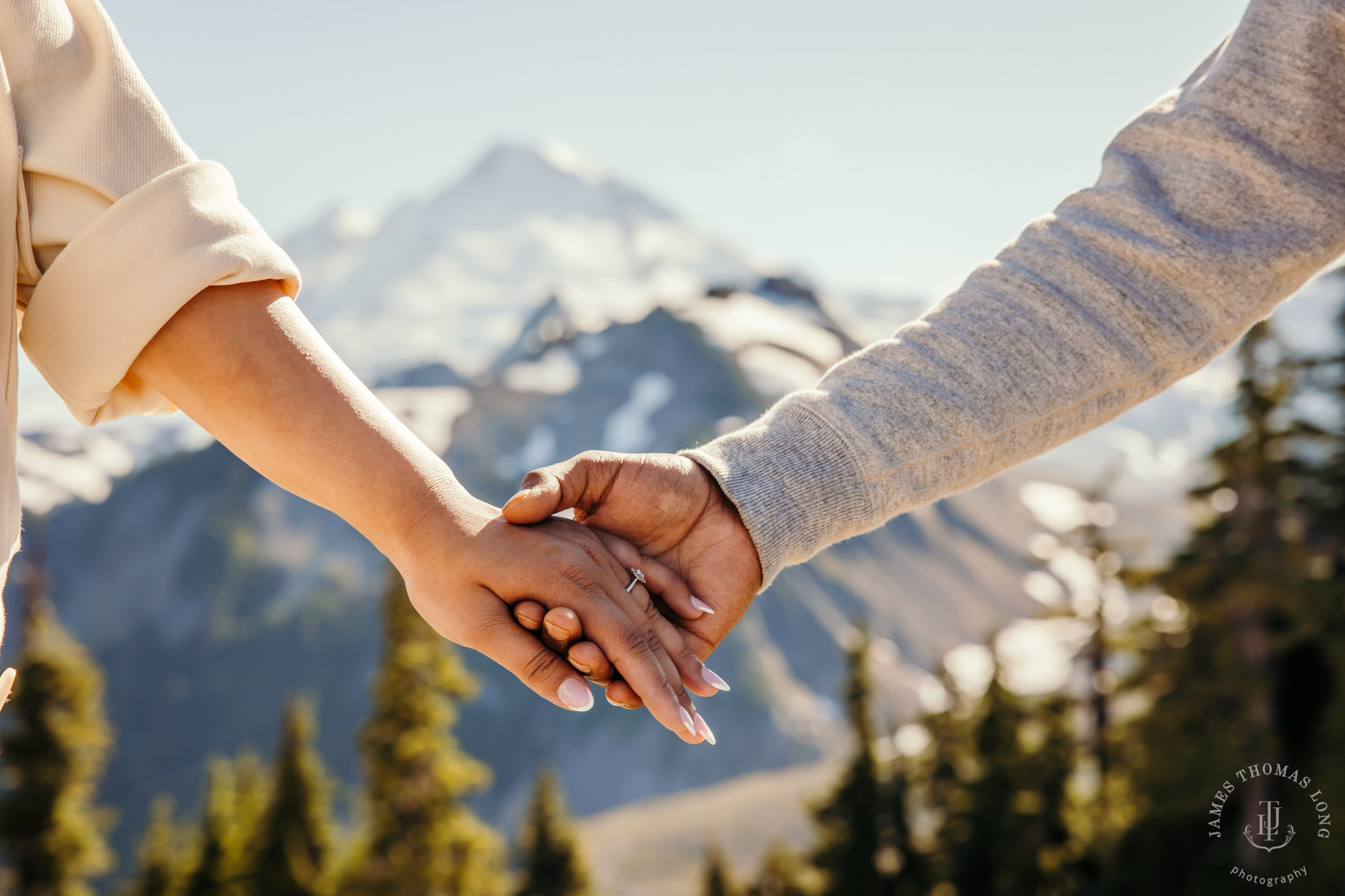 Mount Baker North Cascades engagement session by Seattle wedding photographer James Thomas Long Photography