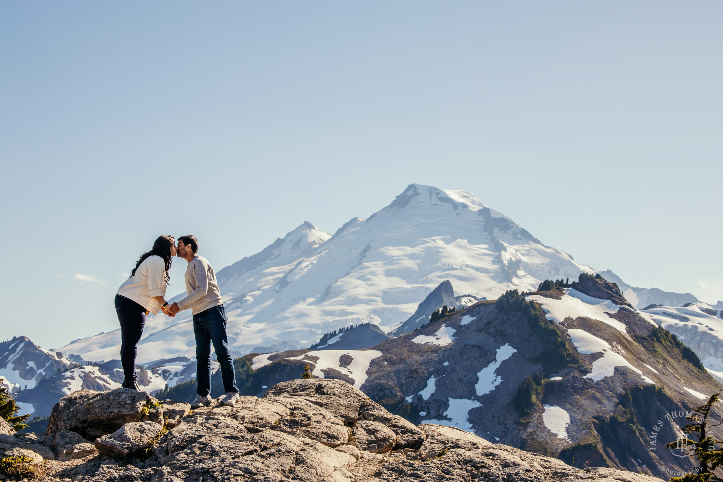 Mount Baker North Cascades engagement session by Seattle wedding photographer James Thomas Long Photography