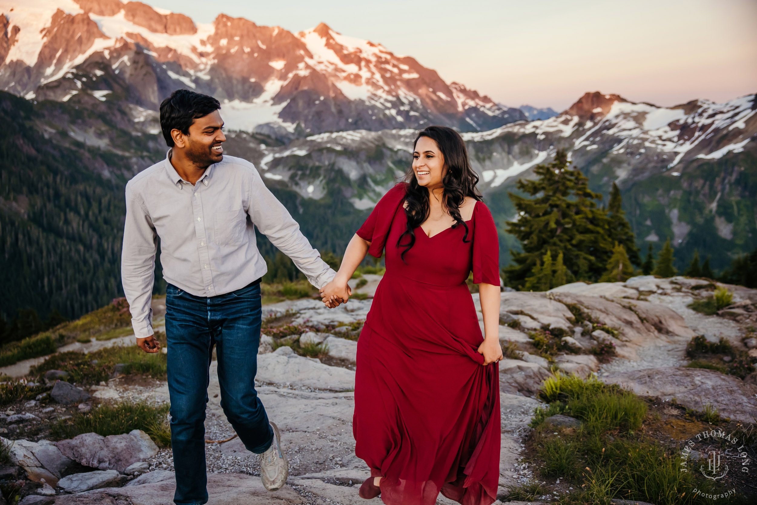 Mount Baker North Cascades engagement session by Seattle wedding photographer James Thomas Long Photography