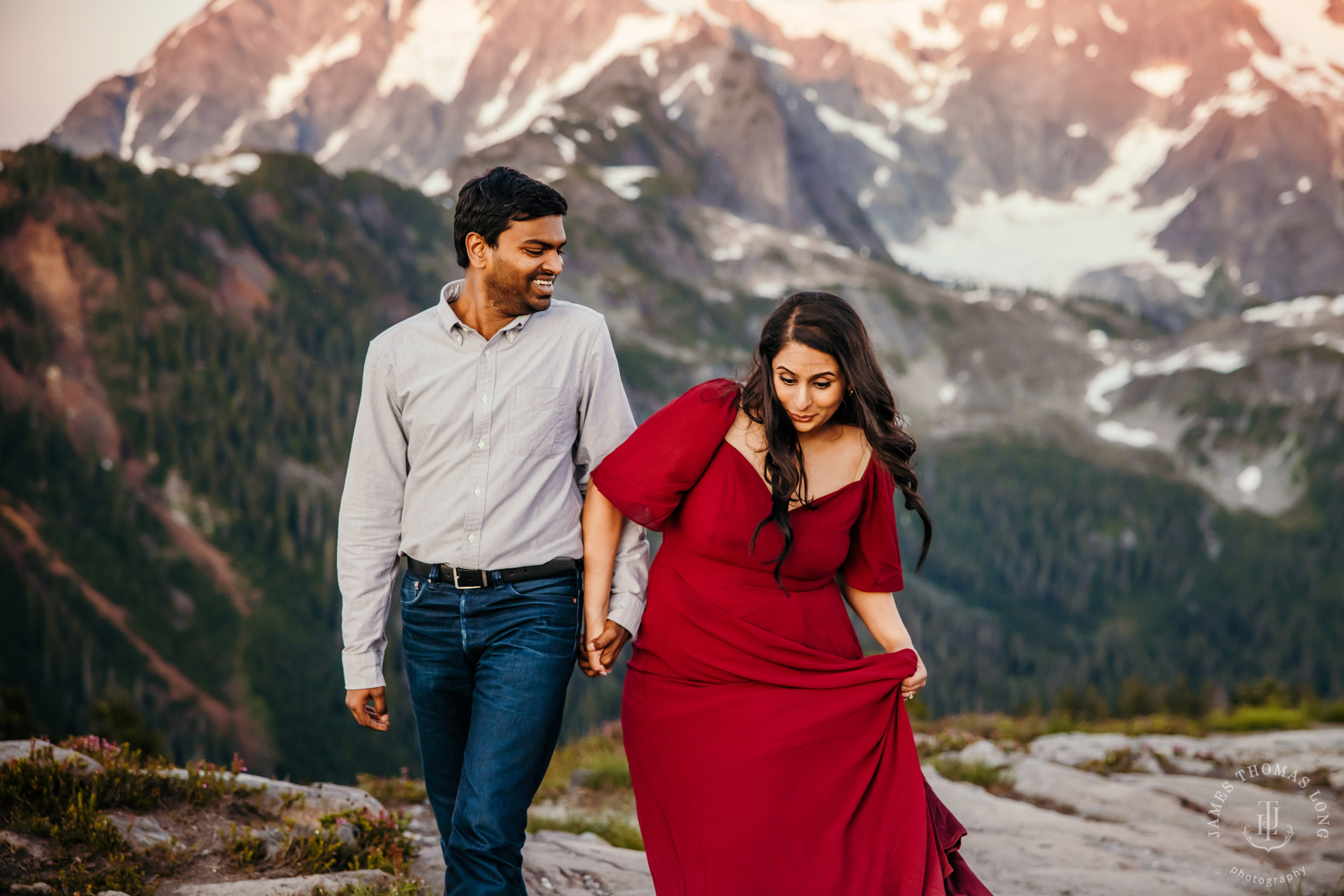 Mount Baker North Cascades engagement session by Seattle wedding photographer James Thomas Long Photography