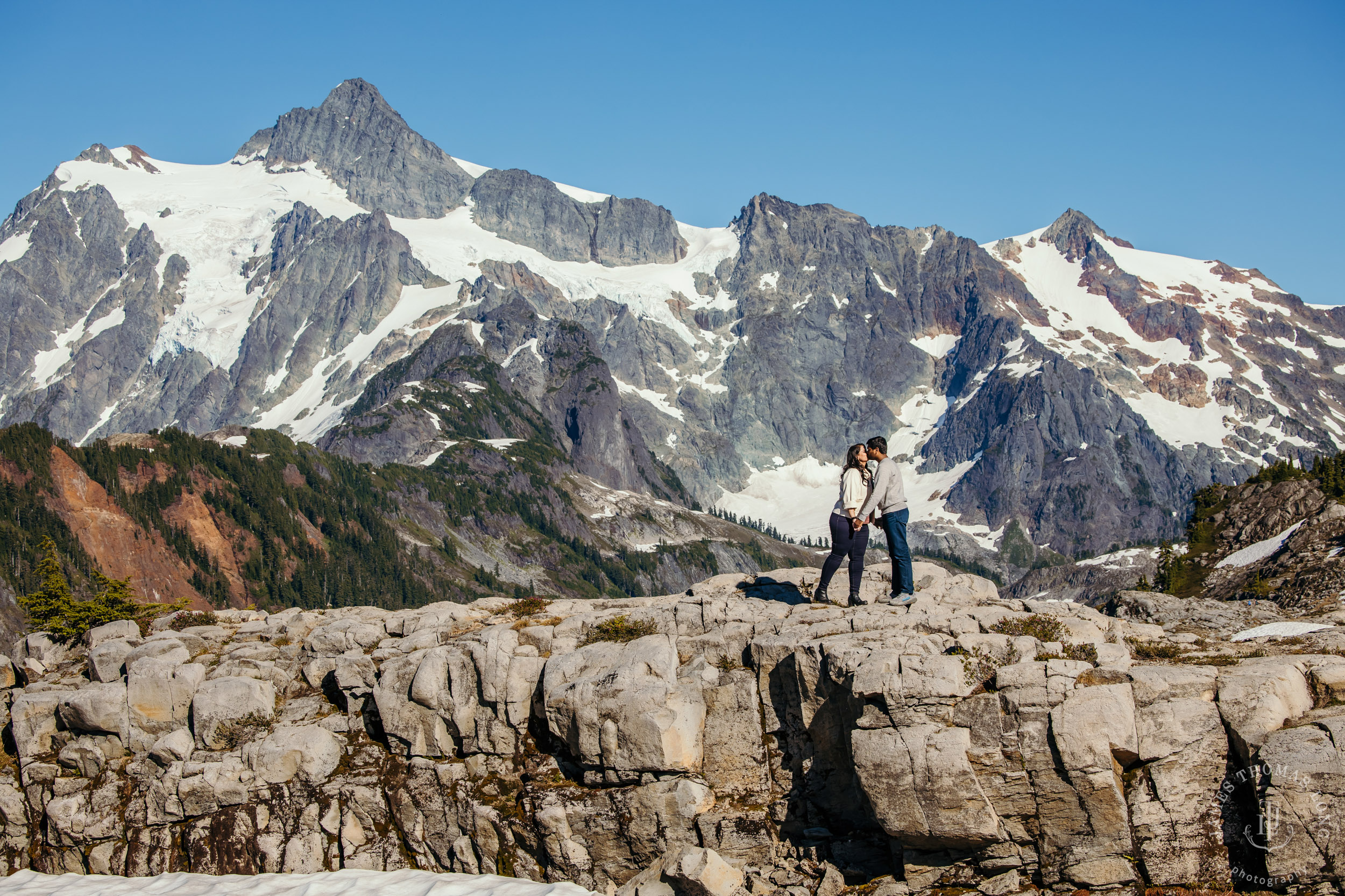 Mount Baker North Cascades engagement session by Seattle wedding photographer James Thomas Long Photography