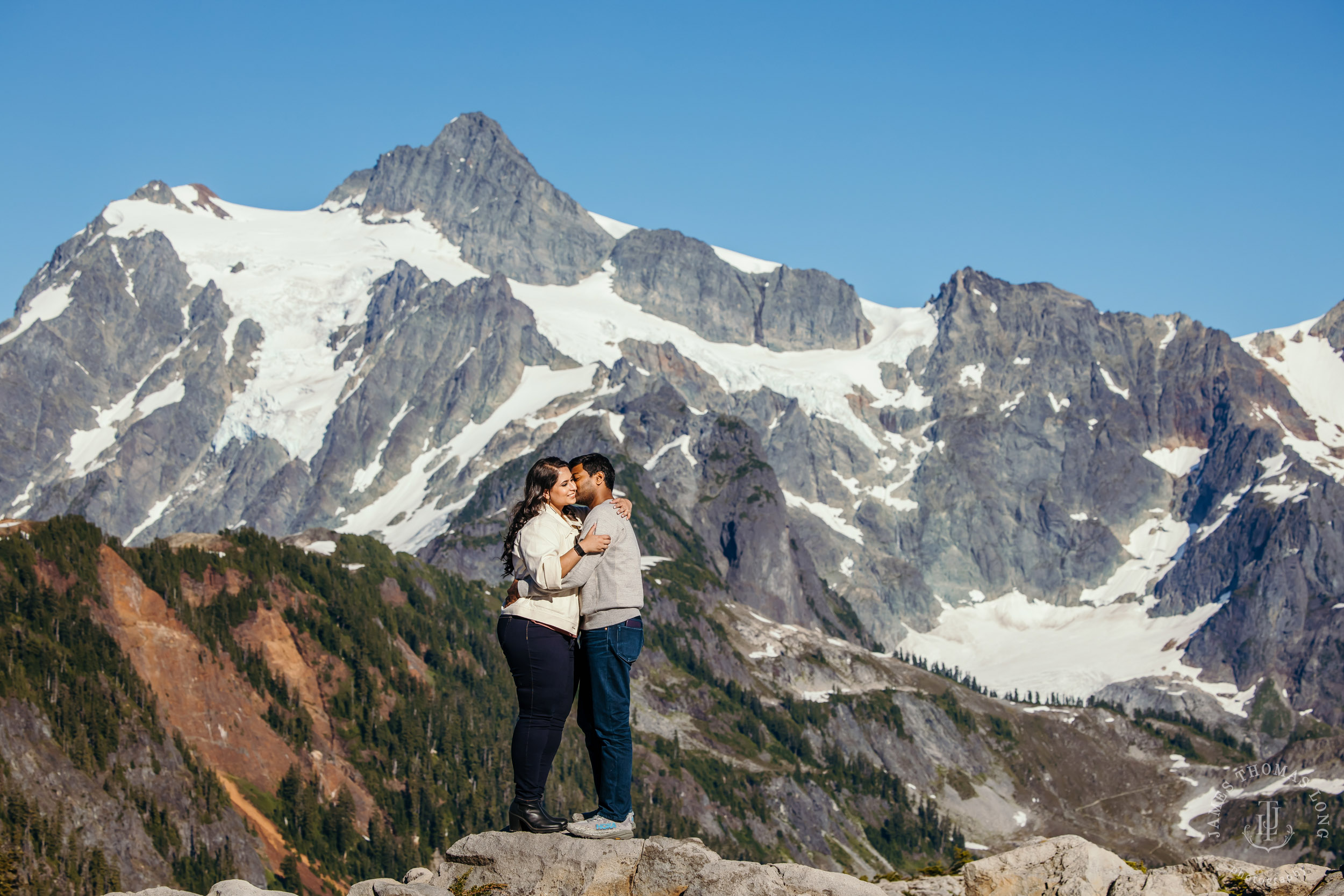 Mount Baker North Cascades engagement session by Seattle wedding photographer James Thomas Long Photography