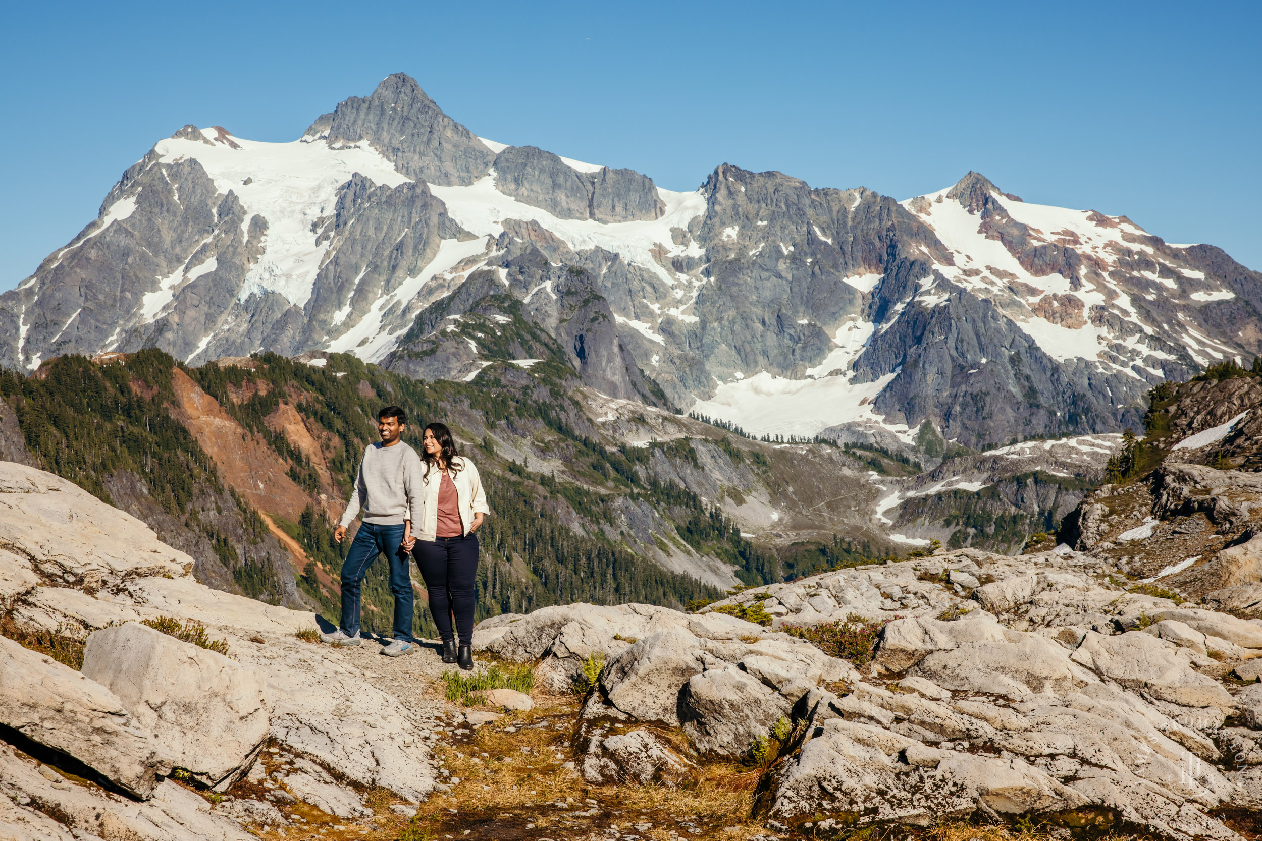 Mount Baker North Cascades engagement session by Seattle wedding photographer James Thomas Long Photography