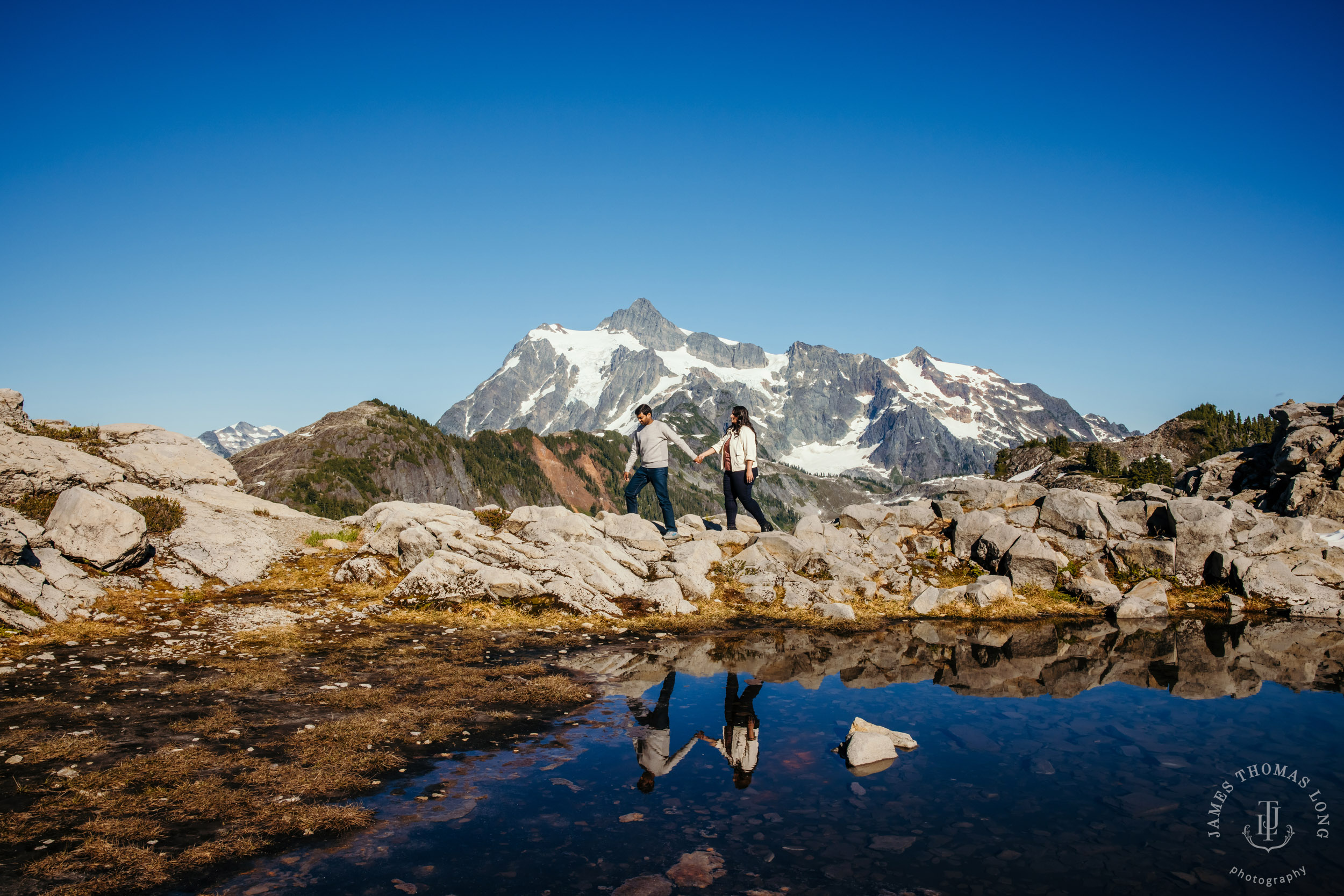 Mount Baker North Cascades engagement session by Seattle wedding photographer James Thomas Long Photography