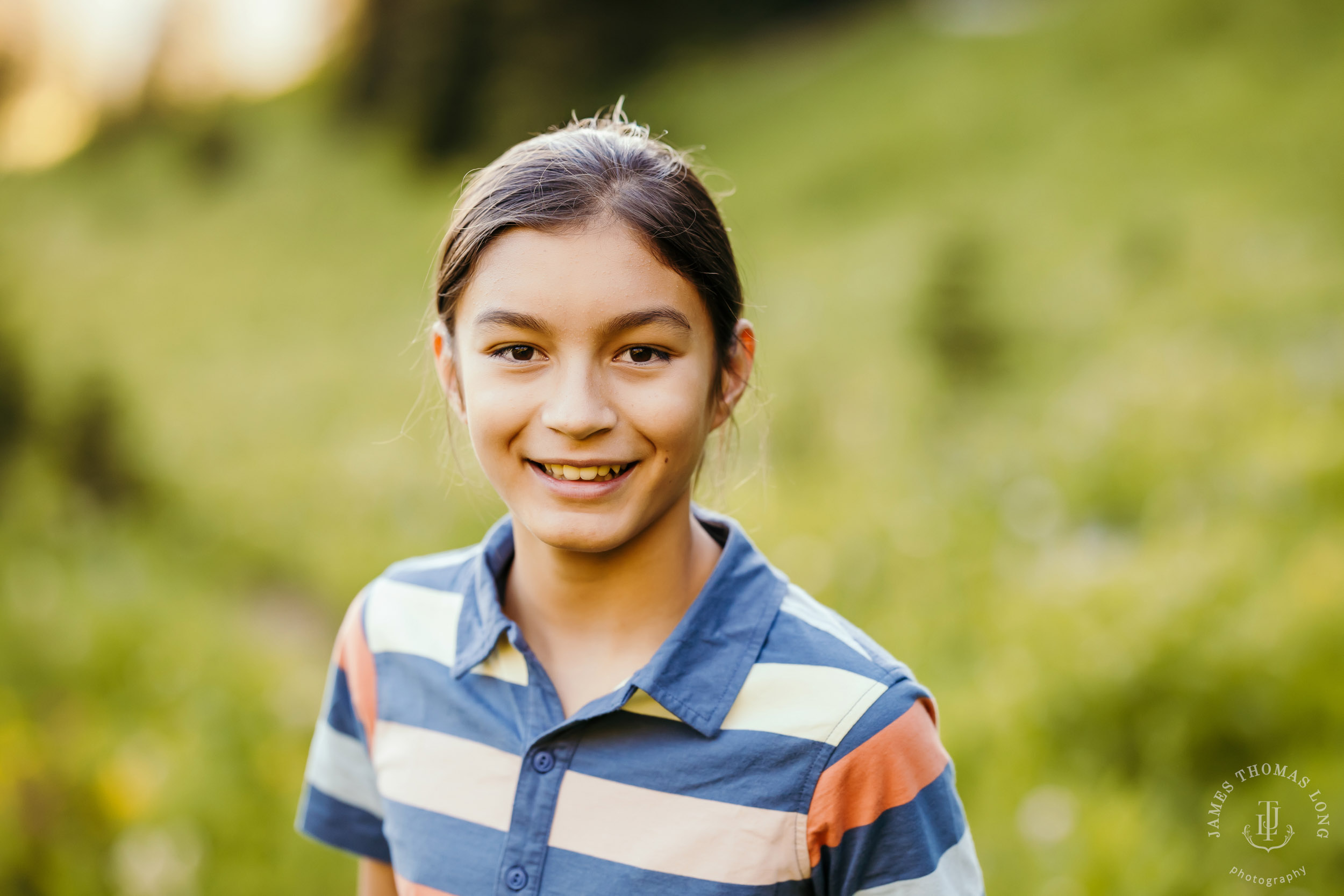 Mount Rainier family of five photography session by Seattle family photographer James Thomas Long Photography
