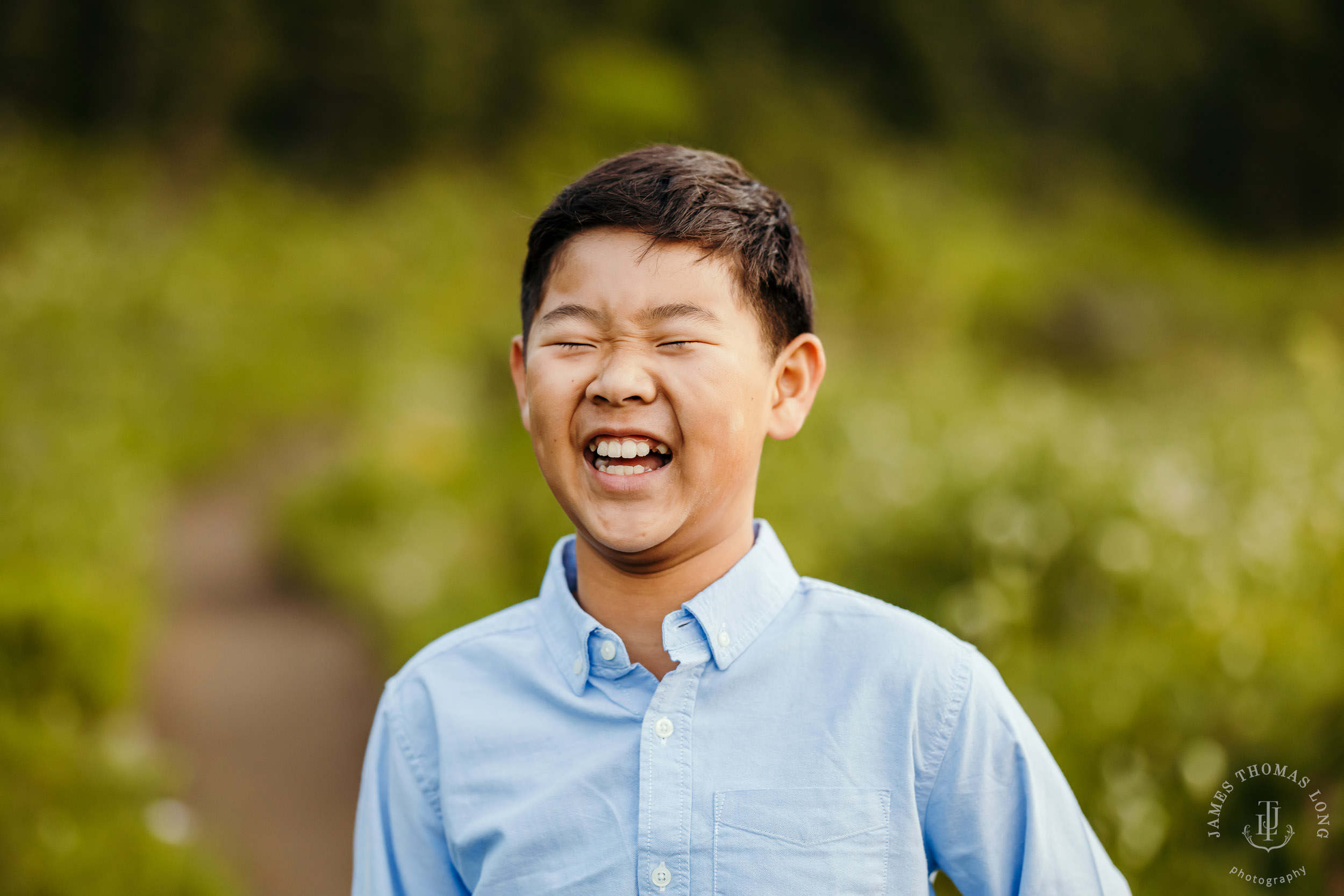 Mount Rainier family of four photography session by Seattle family photographer James Thomas Long Photography