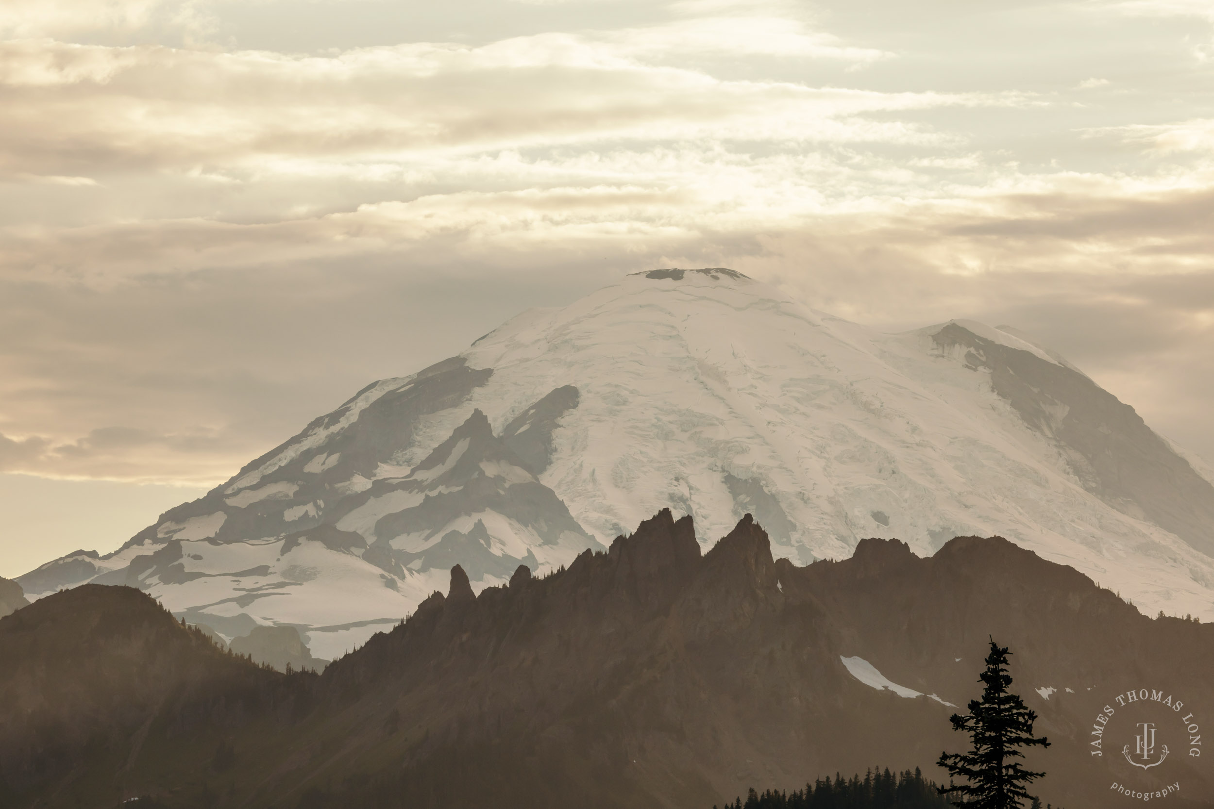 Mount Rainier family of four photography session by Seattle family photographer James Thomas Long Photography