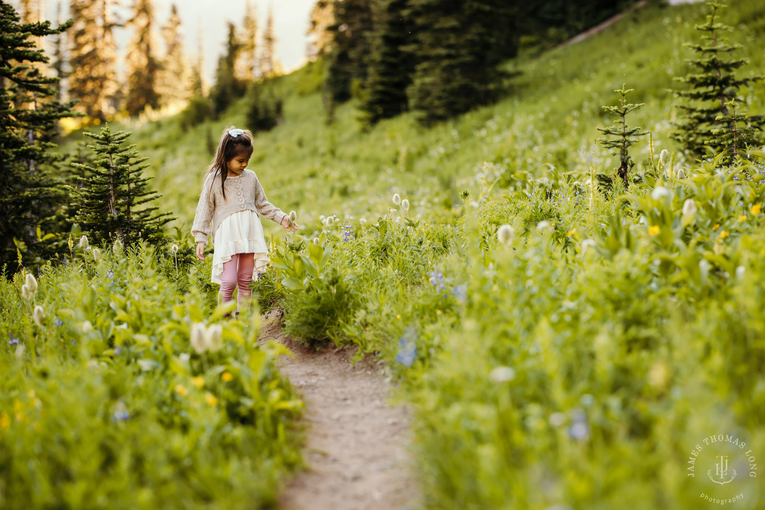 Mount Rainier family of five photography session by Seattle family photographer James Thomas Long Photography