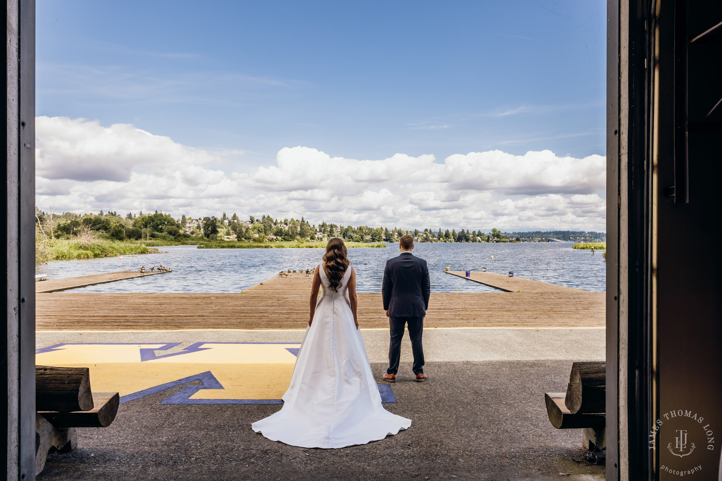 Wisteria Hall Washington Arboretum and Conibear Shellhouse wedding by Seattle wedding photographer James Thomas Long Photography