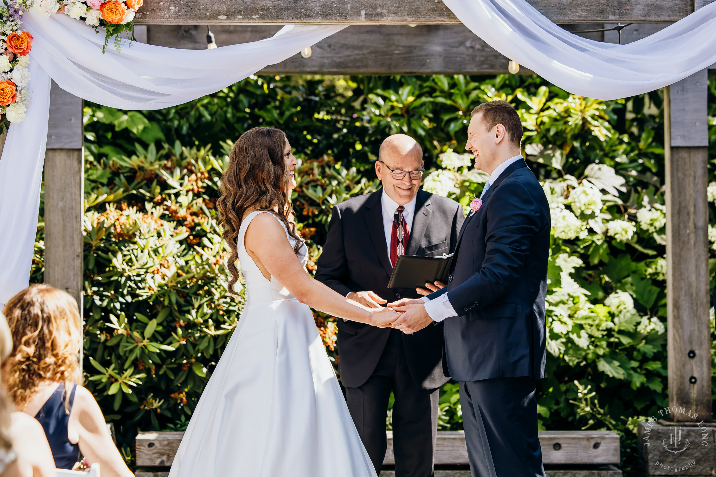 Wisteria Hall Washington Arboretum and Conibear Shellhouse wedding by Seattle wedding photographer James Thomas Long Photography