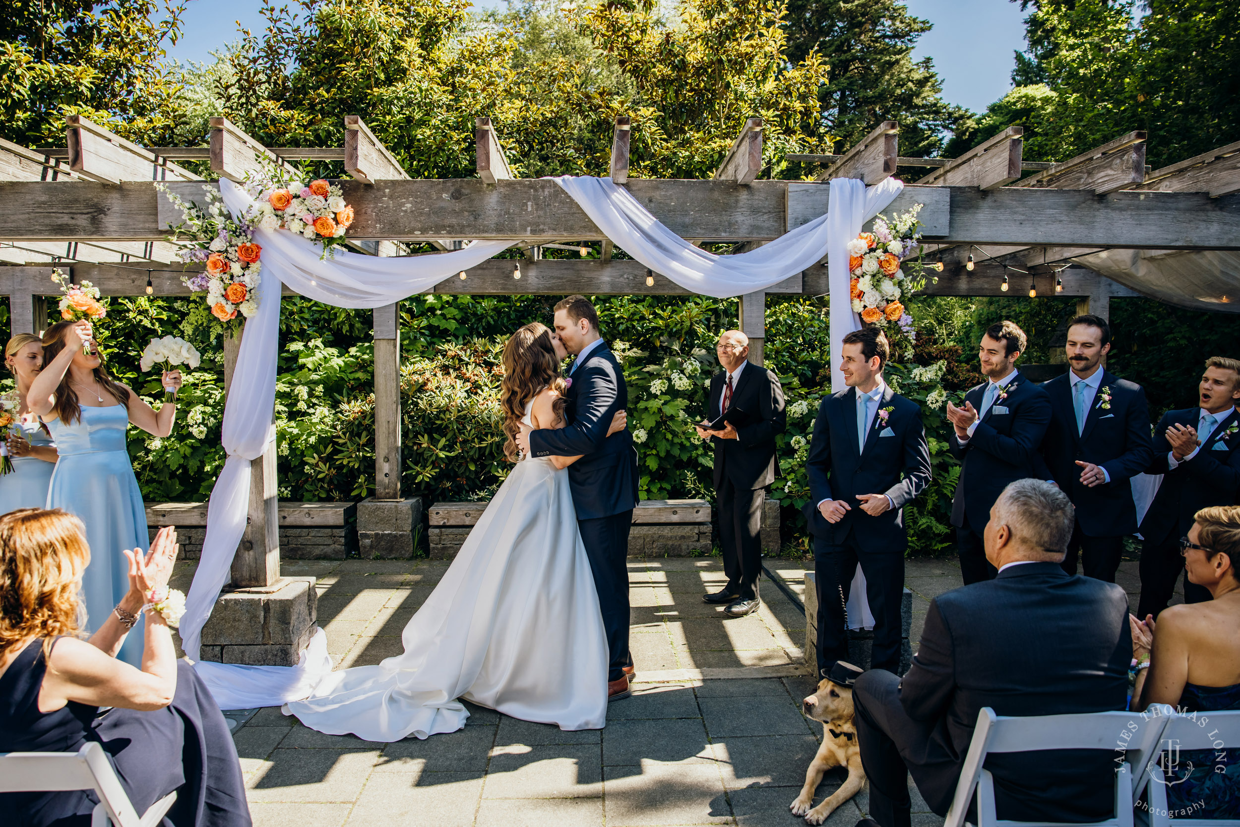 Wisteria Hall Washington Arboretum and Conibear Shellhouse wedding by Seattle wedding photographer James Thomas Long Photography