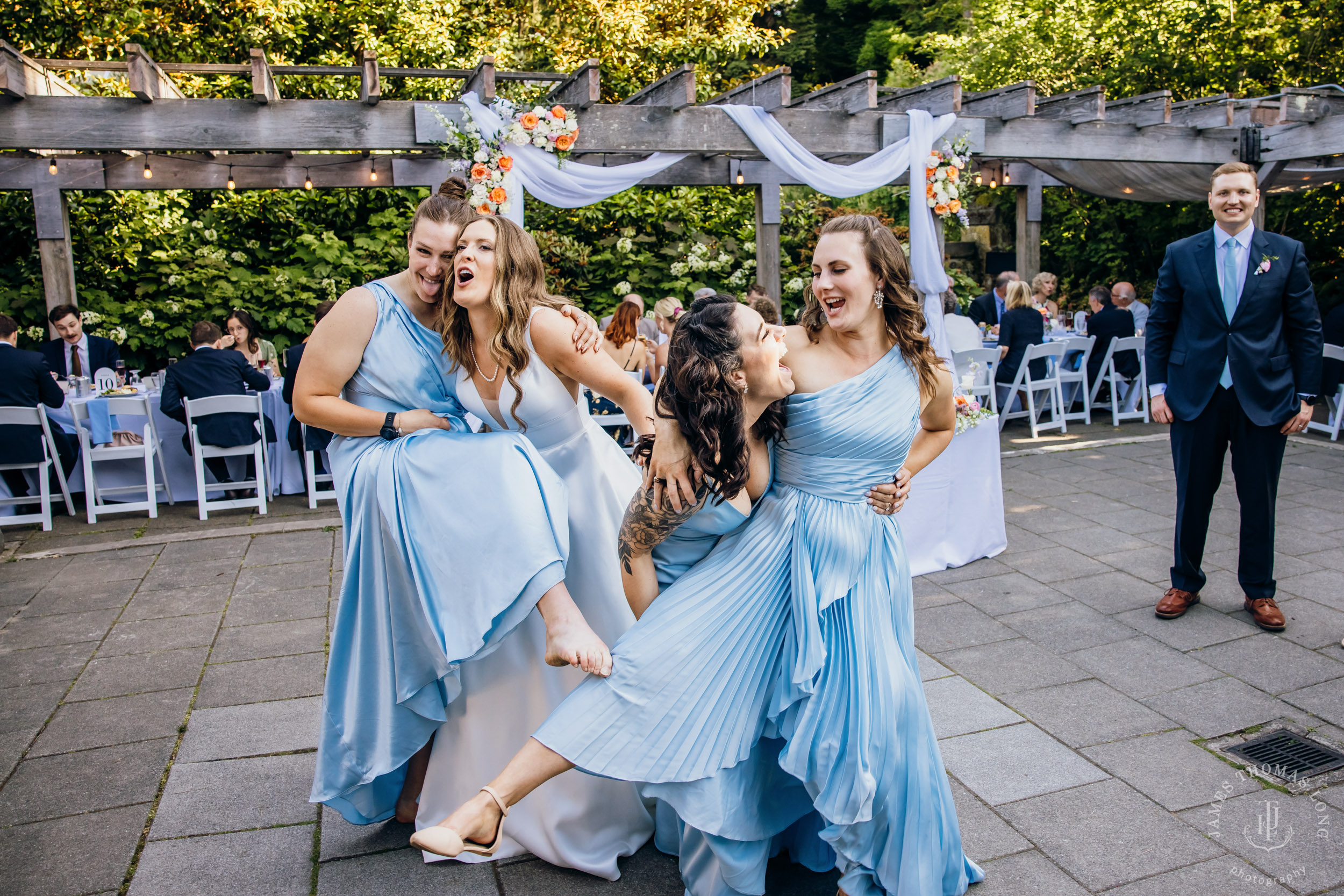 Wisteria Hall Washington Arboretum and Conibear Shellhouse wedding by Seattle wedding photographer James Thomas Long Photography
