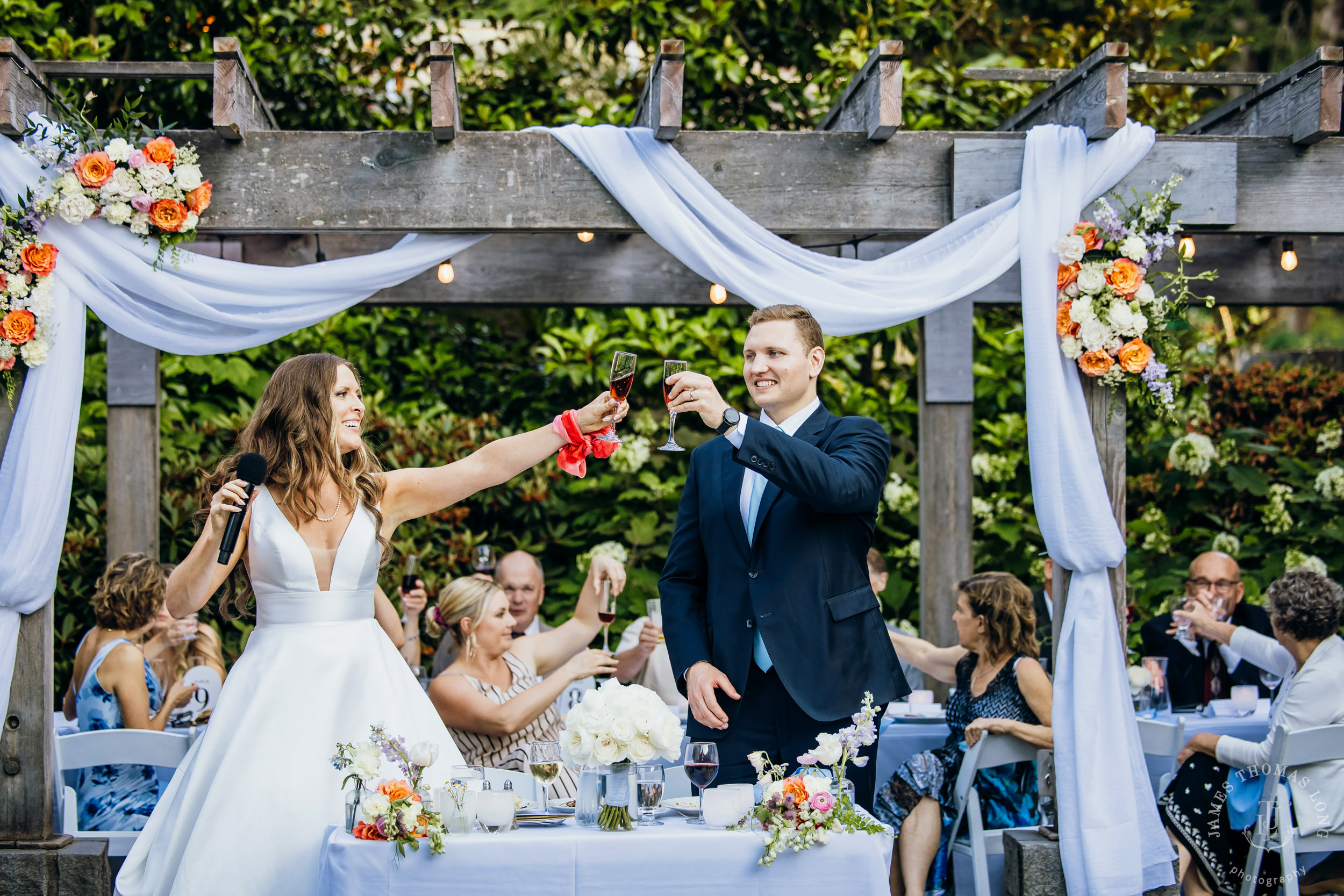 Wisteria Hall Washington Arboretum and Conibear Shellhouse wedding by Seattle wedding photographer James Thomas Long Photography